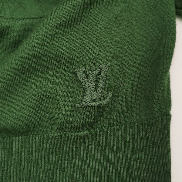 Louis Vuitton Louis Vuitton Green Wool V-Neck Cardigan Size M Size M / US 6-8 / IT 42-44 - 4 Thumbnail