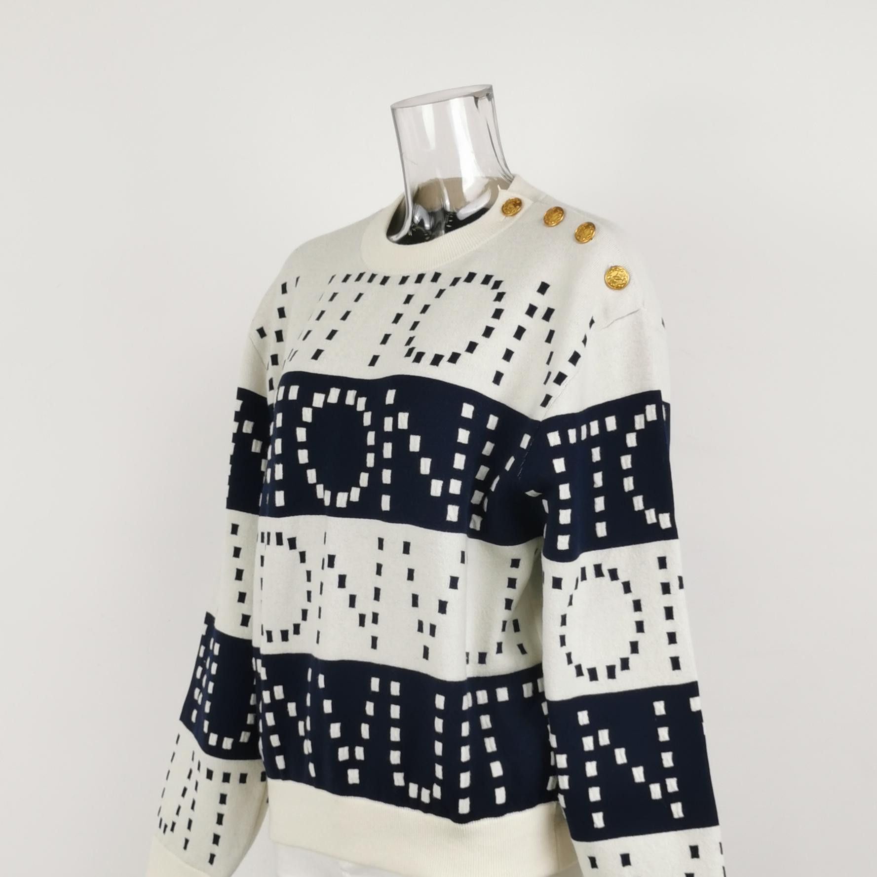 Louis Vuitton Louis Vuitton Monogram Logo Sweater Size M Size US M / EU 48-50 / 2 - 2 Thumbnail