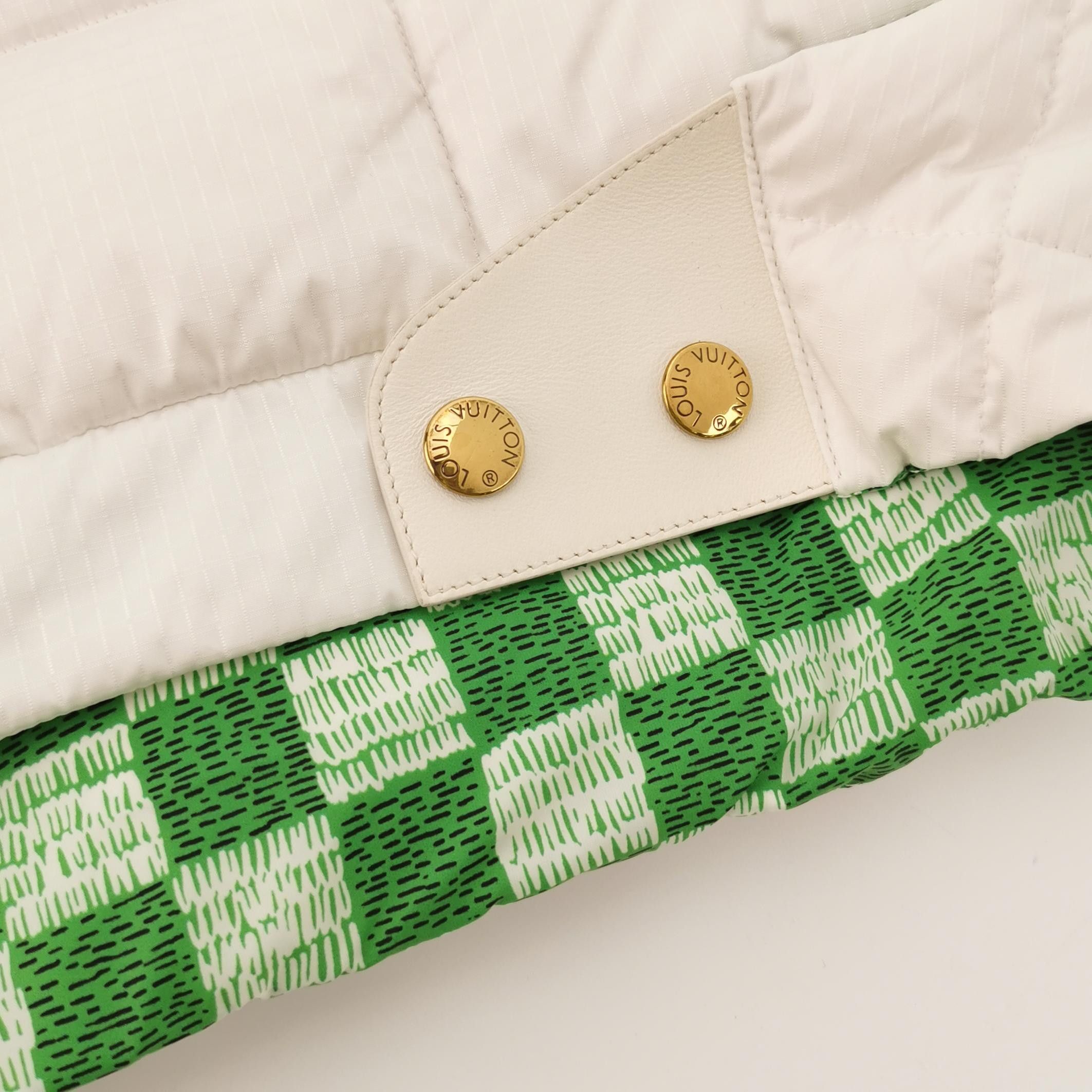 Louis Vuitton Louis Vuitton Green Check Hooded Down Vest Size 42 Size M / US 6-8 / IT 42-44 - 4 Thumbnail