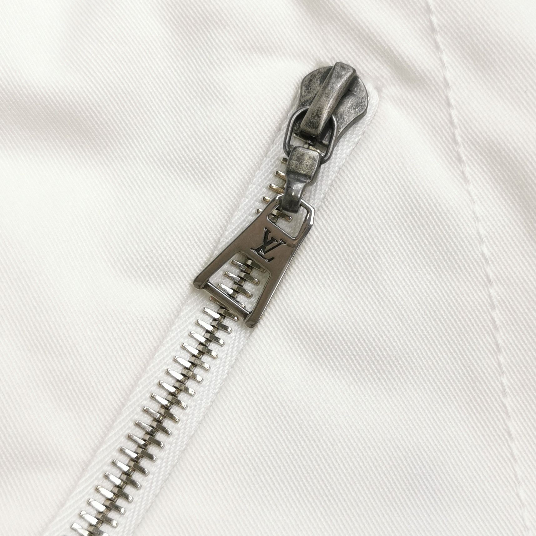 Louis Vuitton Louis Vuitton White Cotton Pants Size 38 Size 27" / US 4 / IT 40 - 3 Thumbnail