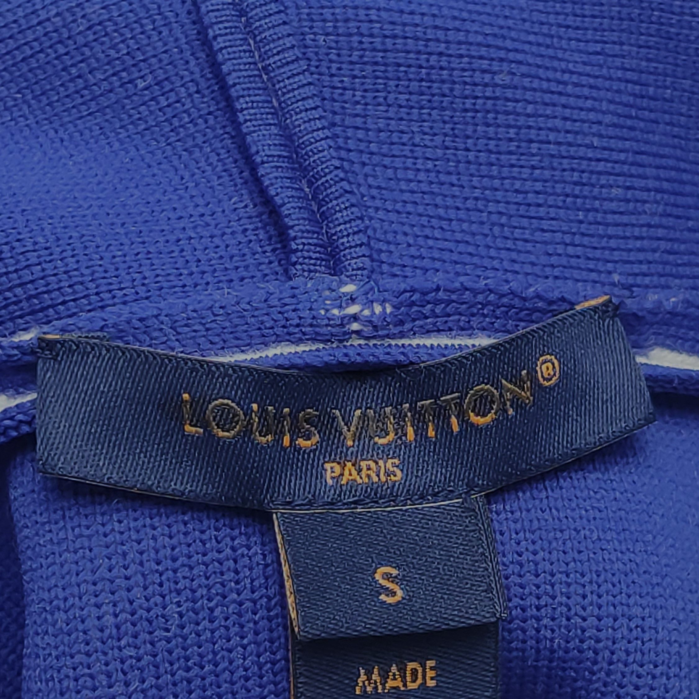 Louis Vuitton Louis Vuitton Blue Monogram Pattern Hoodie Size S Size S / US 4 / IT 40 - 8 Thumbnail