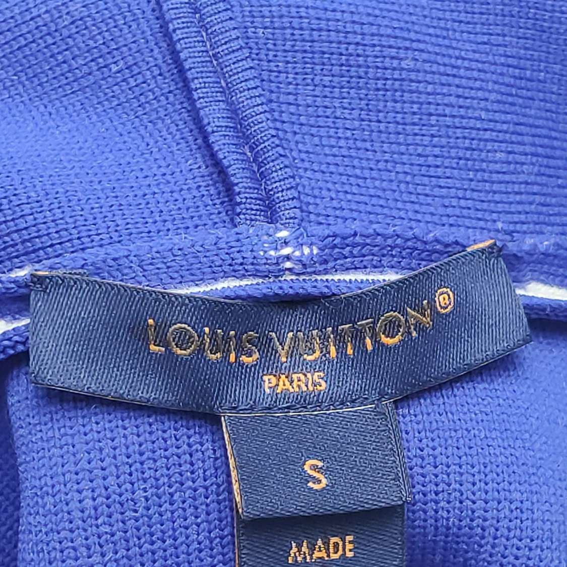 Louis Vuitton Louis Vuitton Blue Monogram Pattern Hoodie Size S Size S / US 4 / IT 40 - 4 Thumbnail