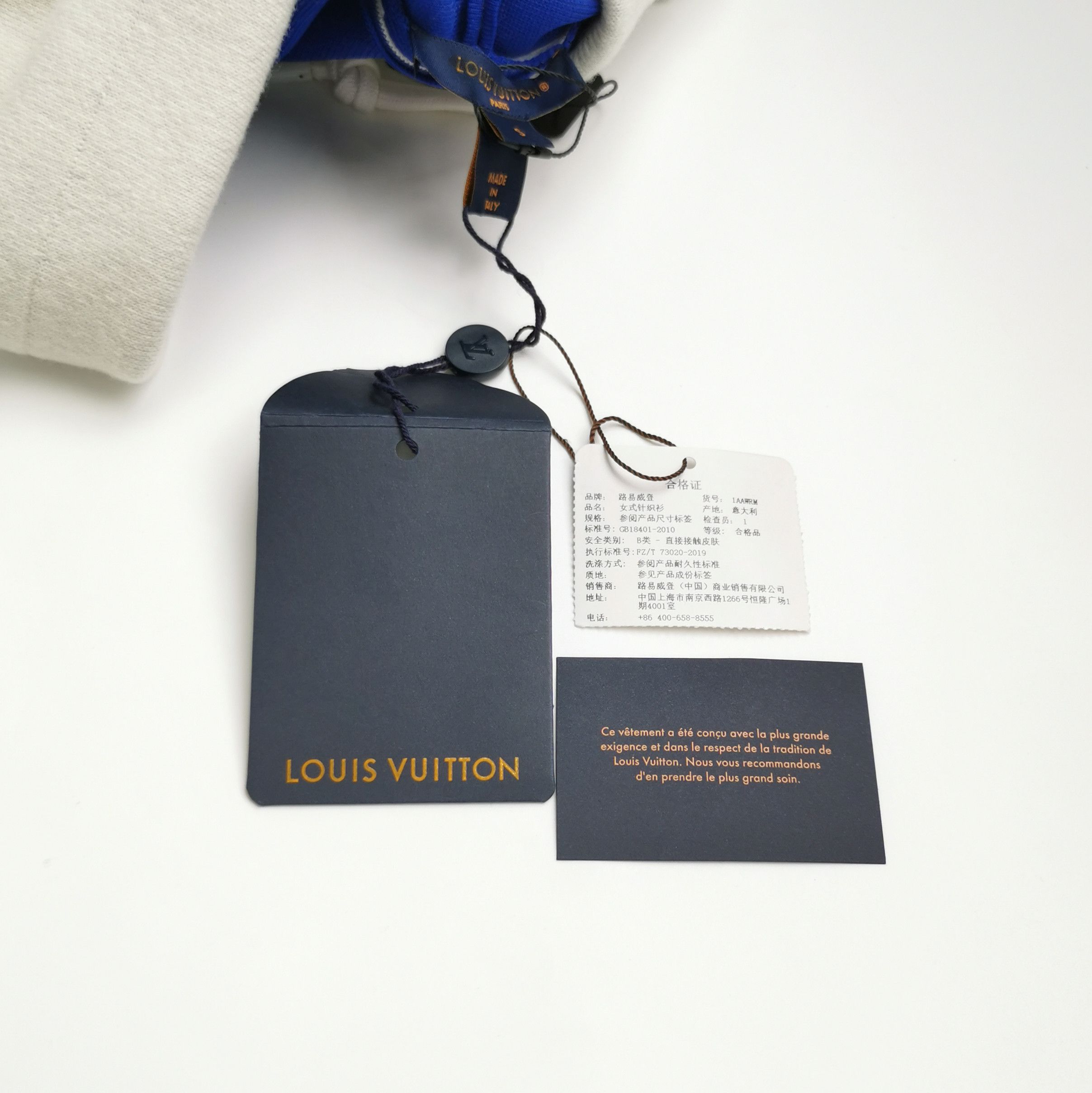 Louis Vuitton Louis Vuitton Blue Monogram Pattern Hoodie Size S Size S / US 4 / IT 40 - 3 Thumbnail