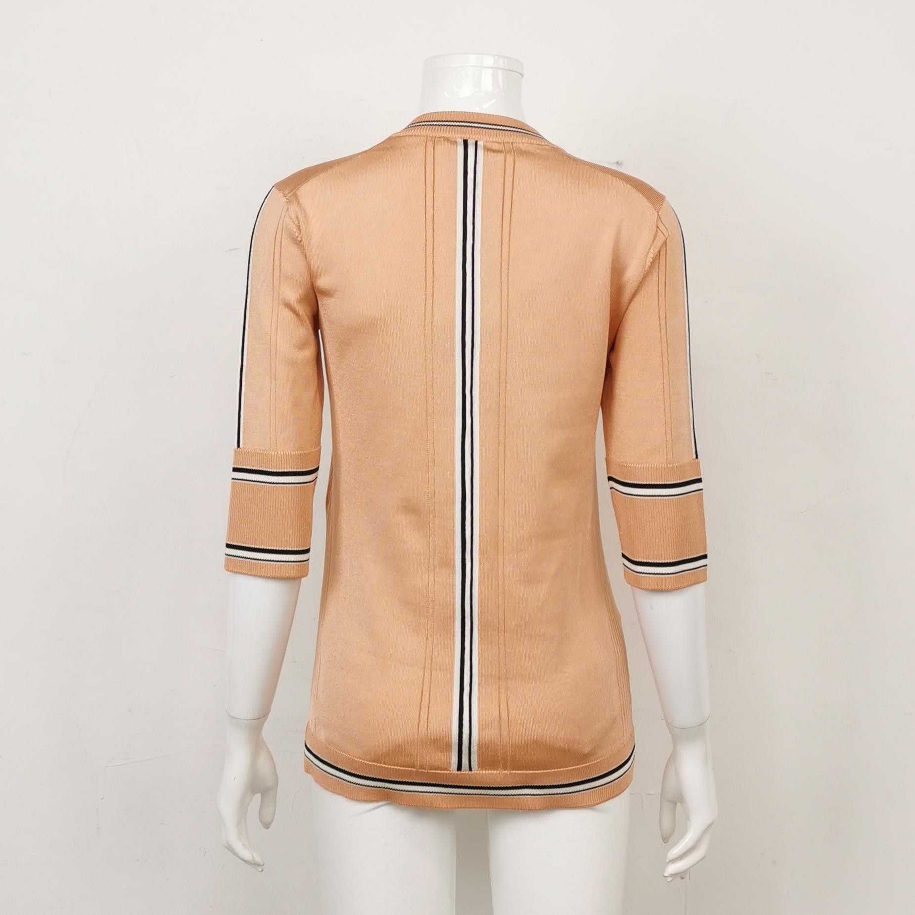Louis Vuitton Louis Vuitton Logo Silk Blend Knit Sweater Size M Size US M / EU 48-50 / 2 - 2 Thumbnail