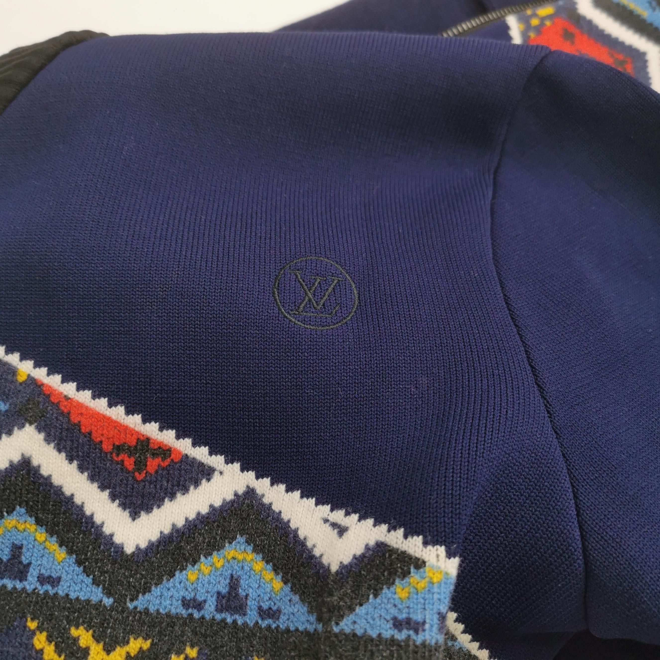 Louis Vuitton Louis Vuitton Jacquard Knit Zippered Jacket Size M Size M / US 6-8 / IT 42-44 - 3 Thumbnail