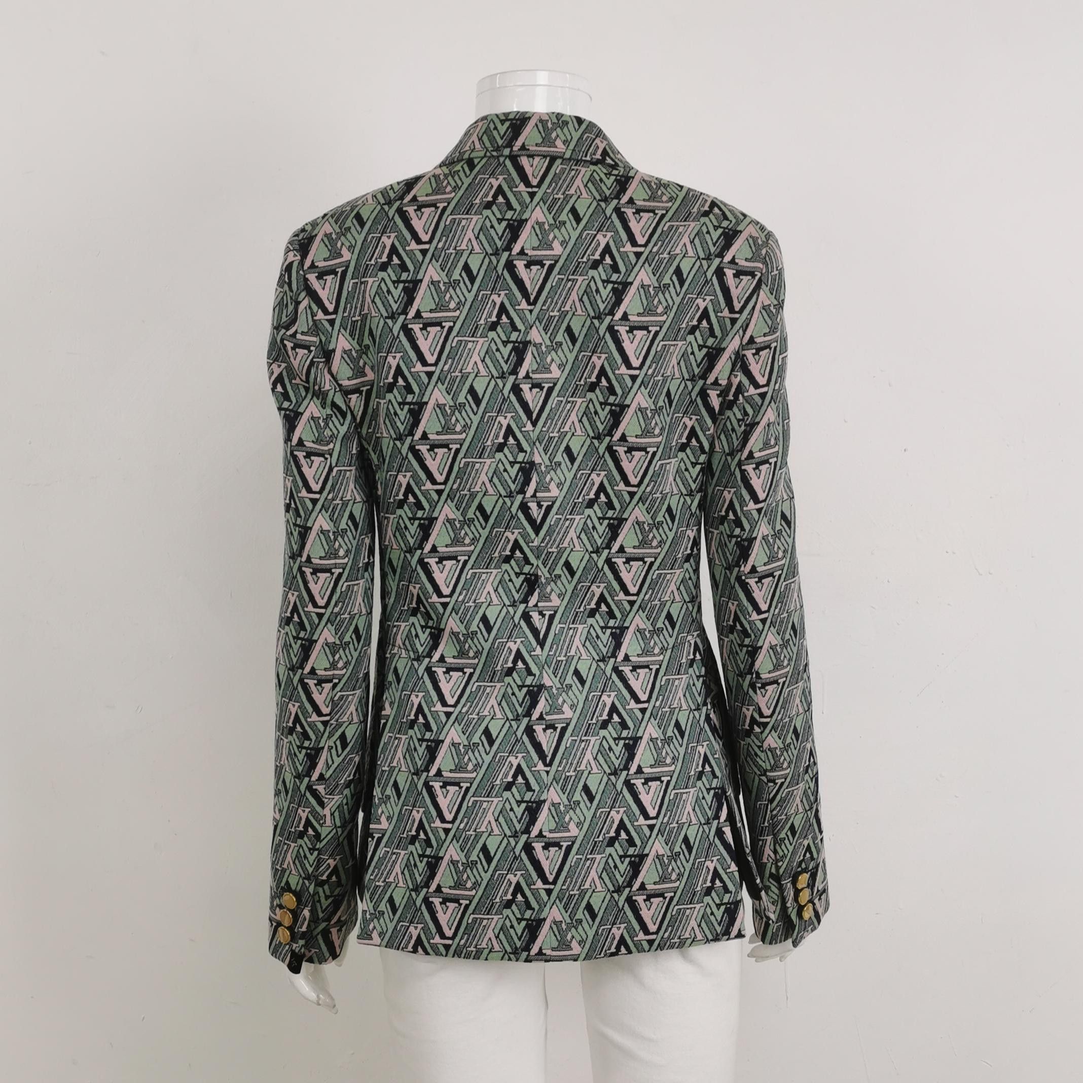 Louis Vuitton Louis Vuitton Monogram Print Blazer Size 36 Size XS / US 0-2 / IT 36-38 - 2 Thumbnail