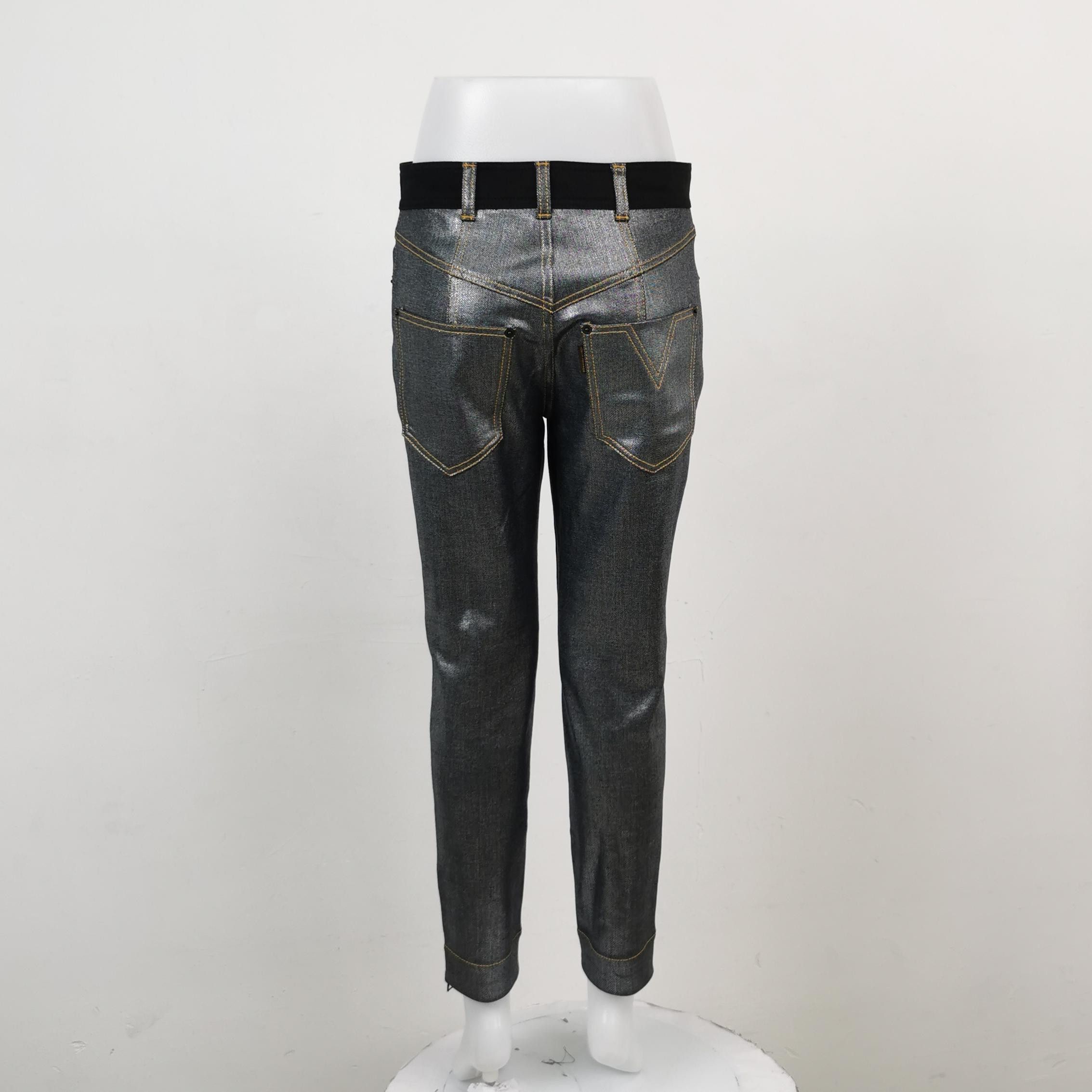 Louis Vuitton Louis Vuitton Metallic Cotton Pants Size 38 Size 27" / US 4 / IT 40 - 2 Thumbnail