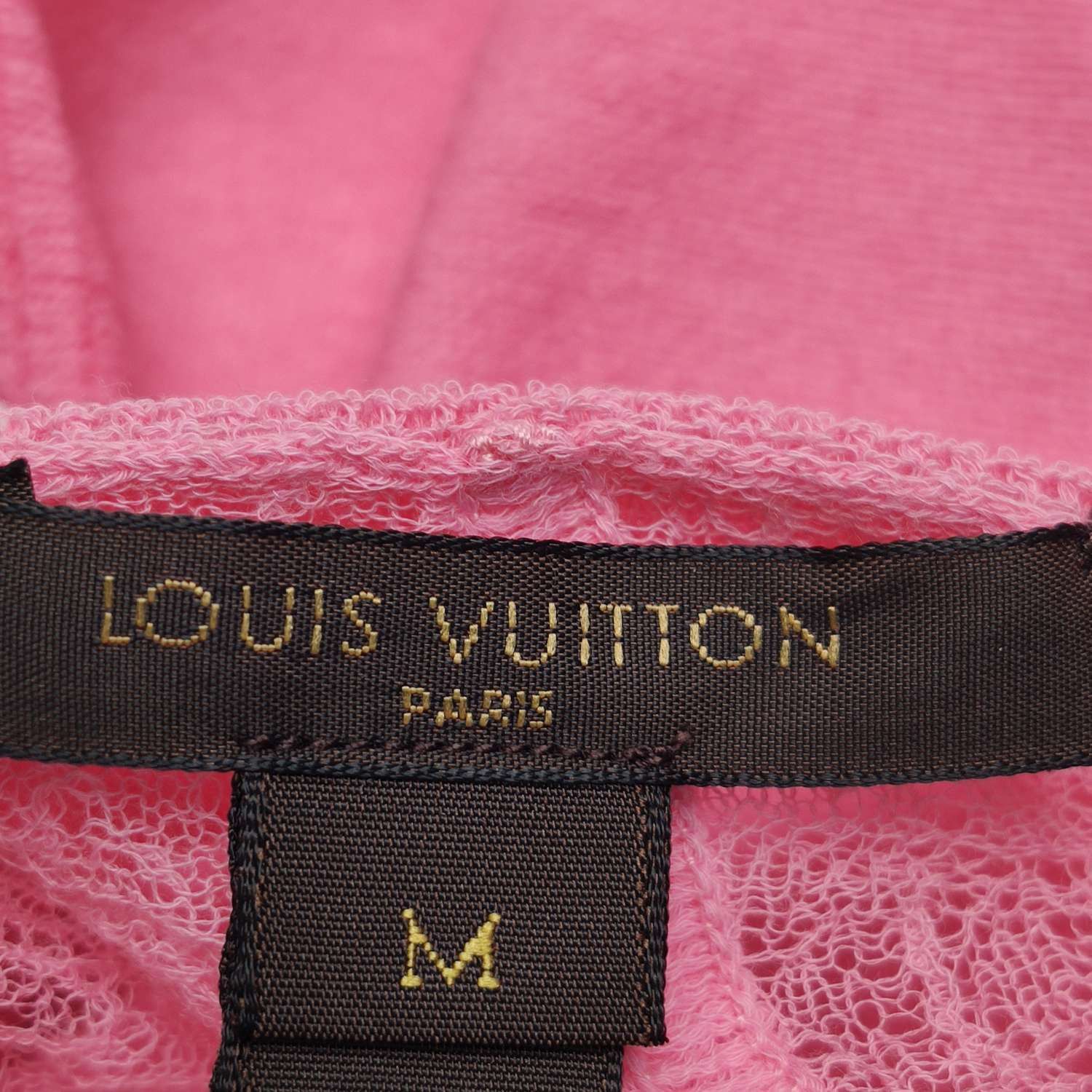 Louis Vuitton Louis Vuitton Pink Mesh Knit Sweater Size M Size M / US 6-8 / IT 42-44 - 3 Thumbnail