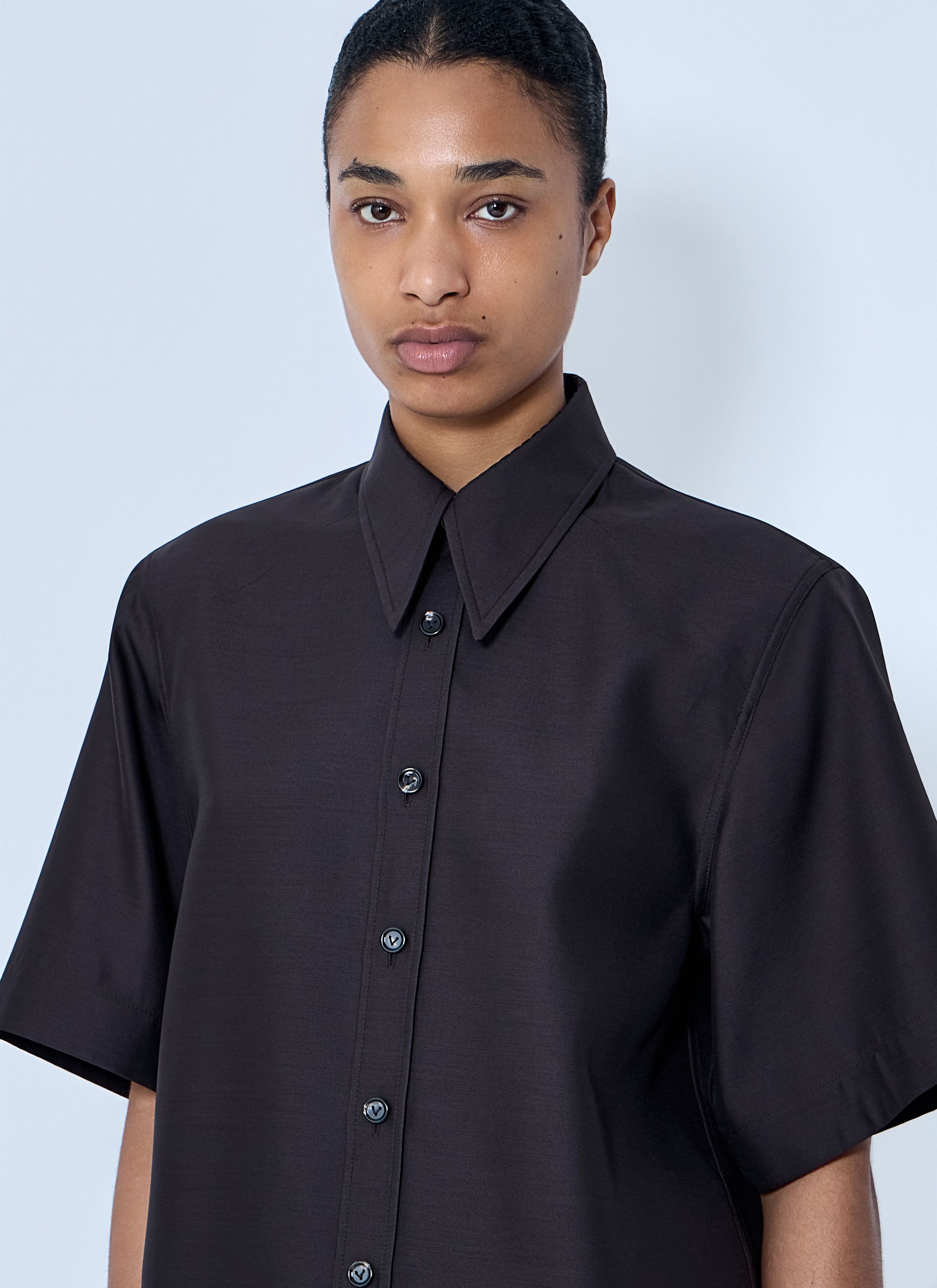 Bottega Veneta Wool and Silk Toile Shirt Size M / US 6-8 / IT 42-44 - 5 Thumbnail
