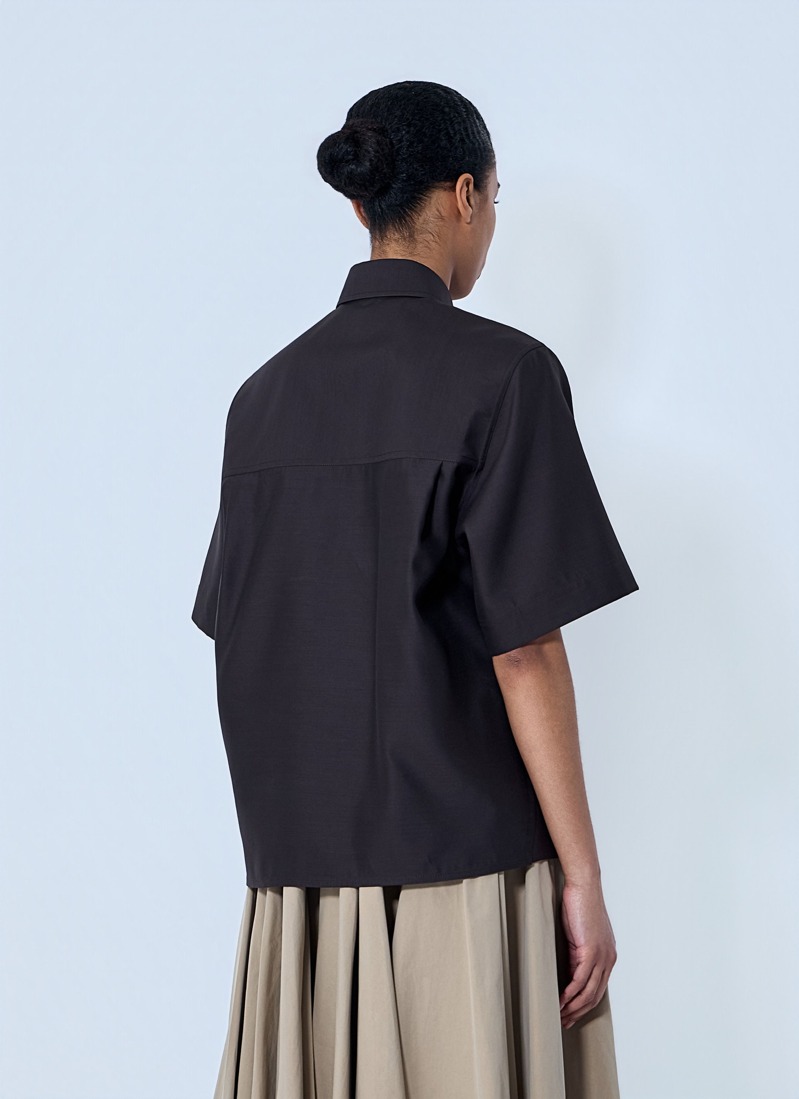 Bottega Veneta Wool and Silk Toile Shirt Size M / US 6-8 / IT 42-44 - 4 Thumbnail
