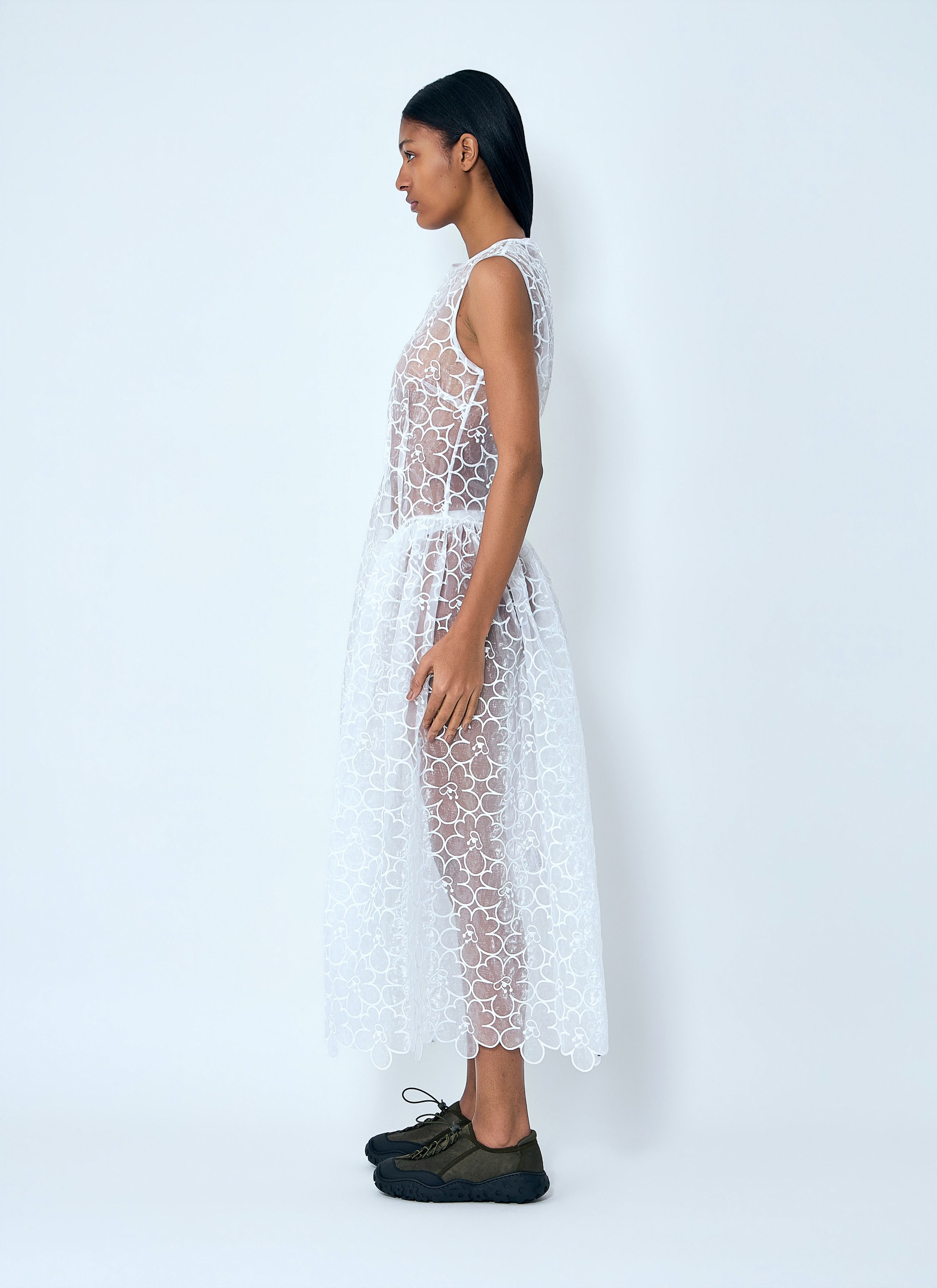Cecilie Bahnsen Sleeveless Lace Midi Dress Size S / US 4 / IT 40 - 3 Thumbnail