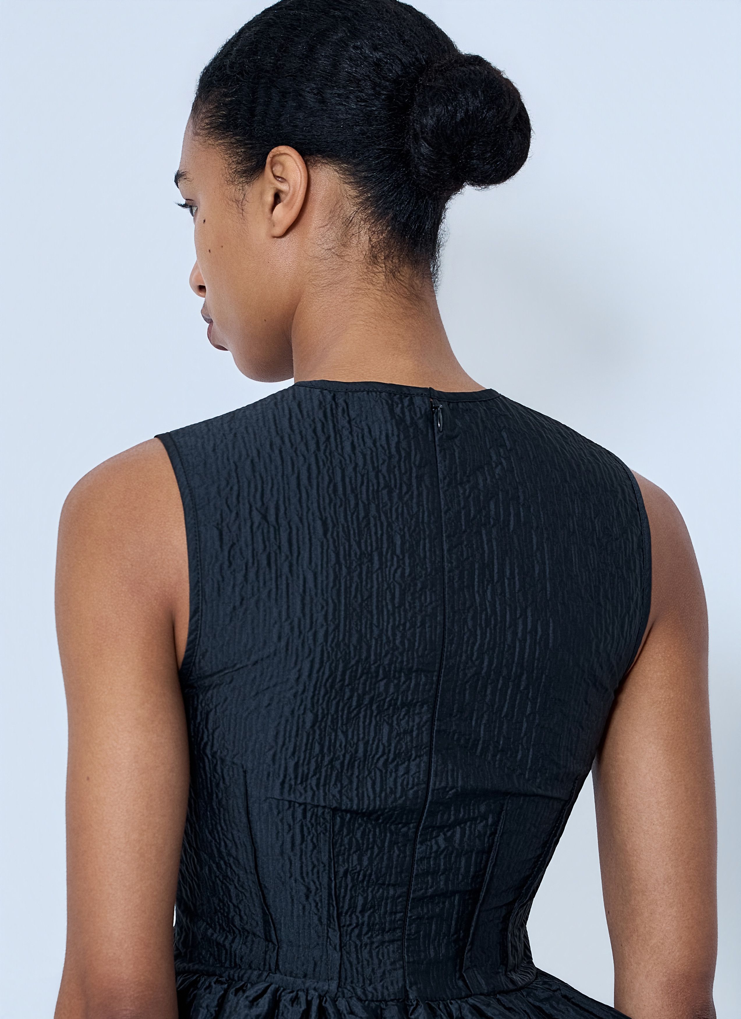 Cecilie Bahnsen CBdaimi Stria Matelassé Peplum Top Size M / US 6-8 / IT 42-44 - 6 Thumbnail