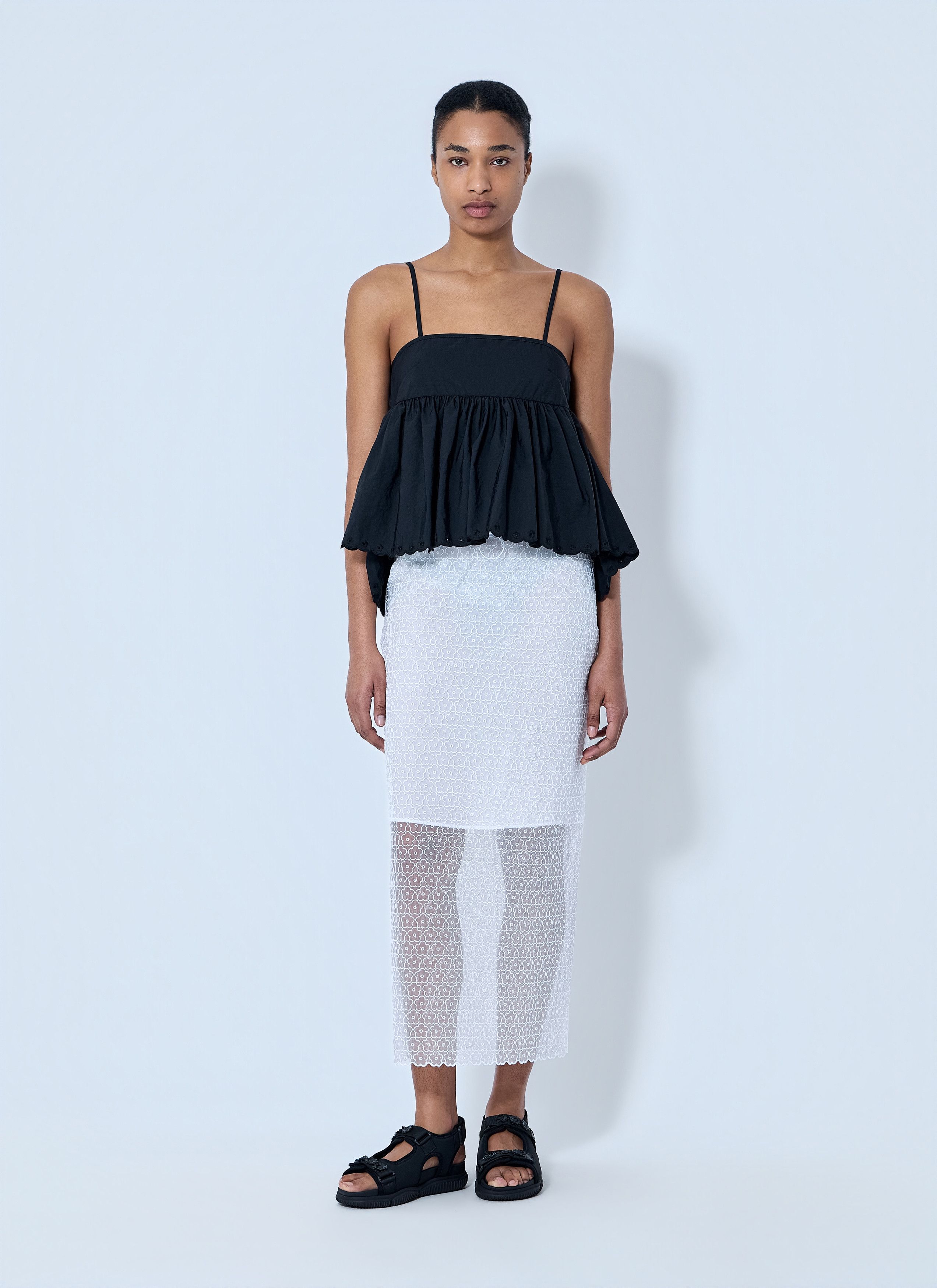 Cecilie Bahnsen Cbdonna Skirt Windflower Emb Size 28" / US 6 / IT 42 - 2 Thumbnail
