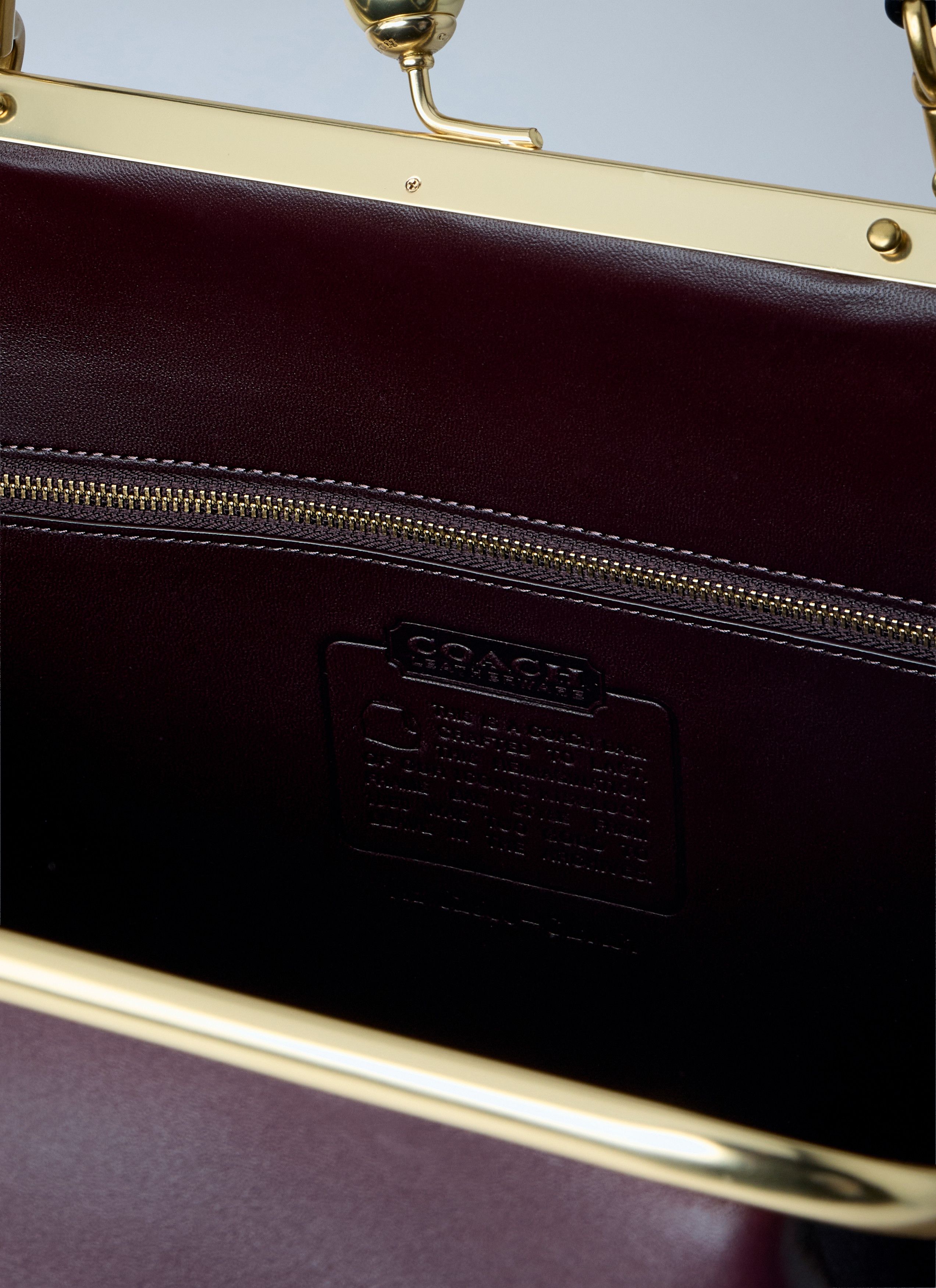 Coach Large Kisslock Frame Handbag Size ONE SIZE - 6 Thumbnail