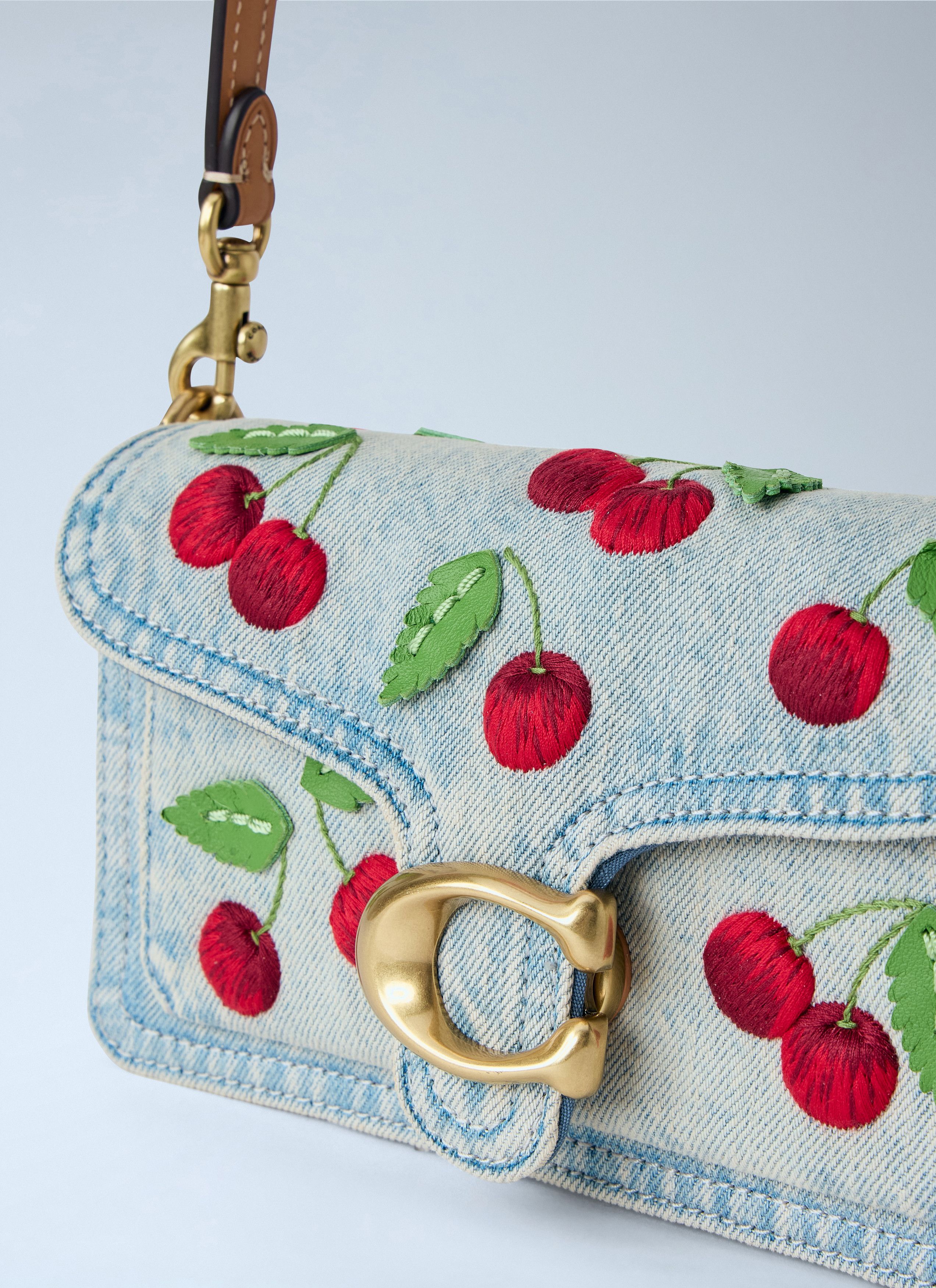 Coach Tabby Shoulder Bag 20 With Cherry Embroidery Size ONE SIZE - 4 Thumbnail