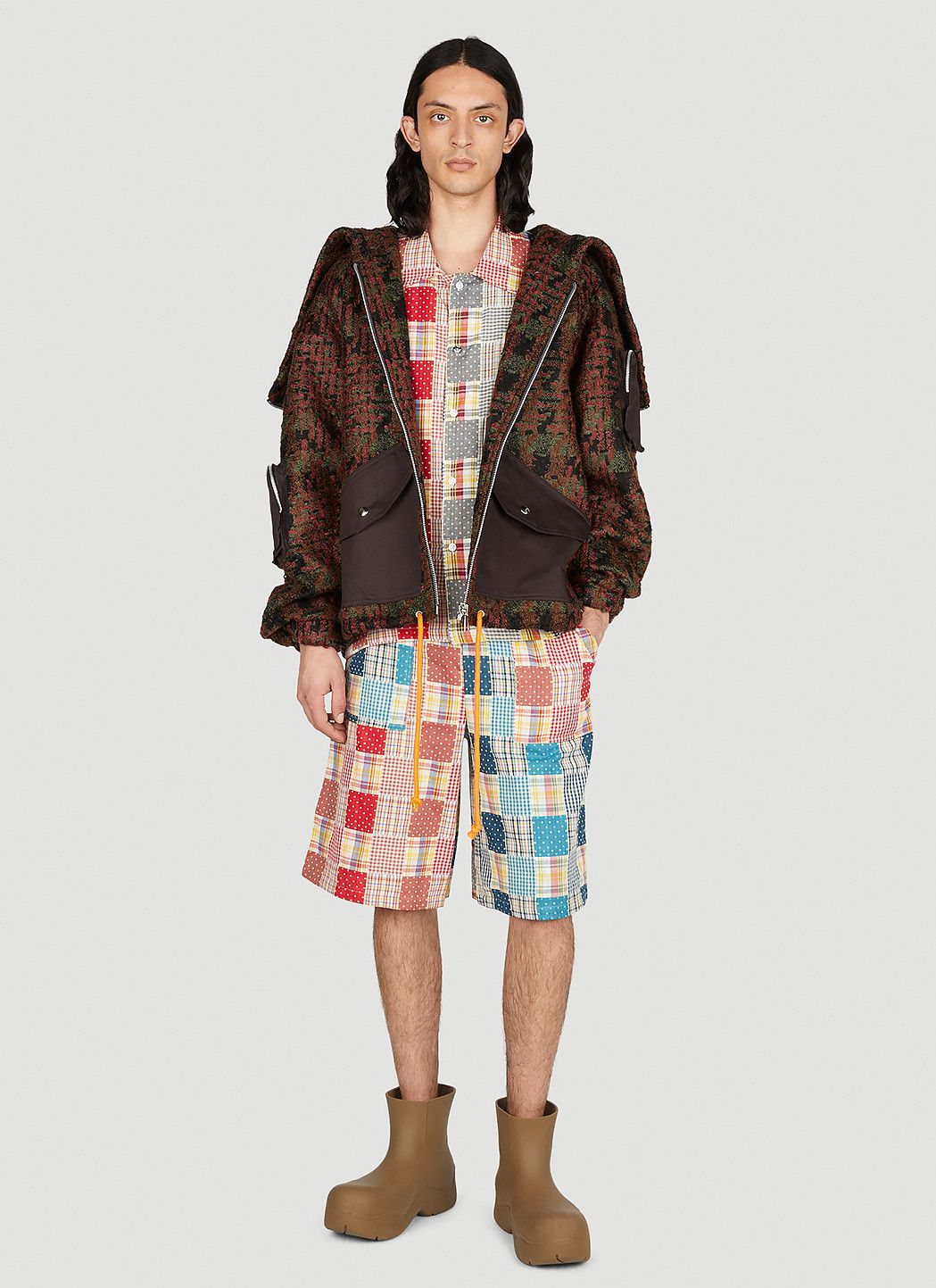 (di)vision Patchwork Check Shirt Size US L / EU 52-54 / 3 - 2 Thumbnail