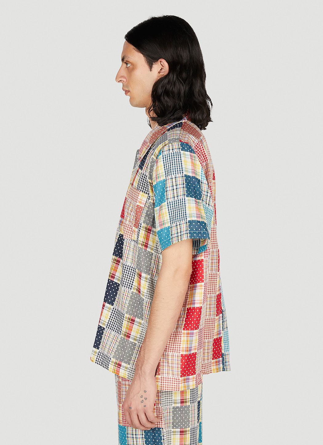 (di)vision Patchwork Check Shirt Size US L / EU 52-54 / 3 - 3 Thumbnail