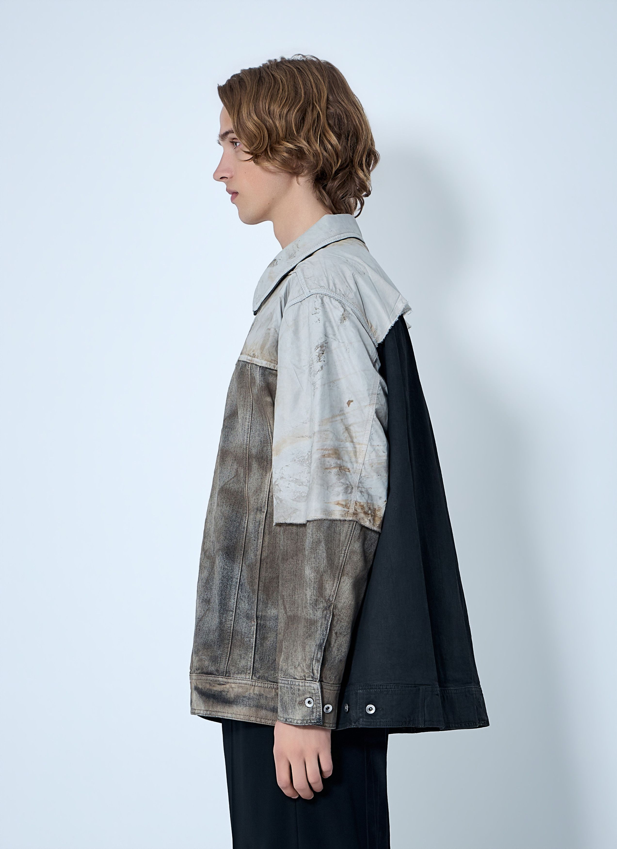 Rick Owens Drkshdw Denim Patchwork Jacket Size US M / EU 48-50 / 2 - 3 Thumbnail