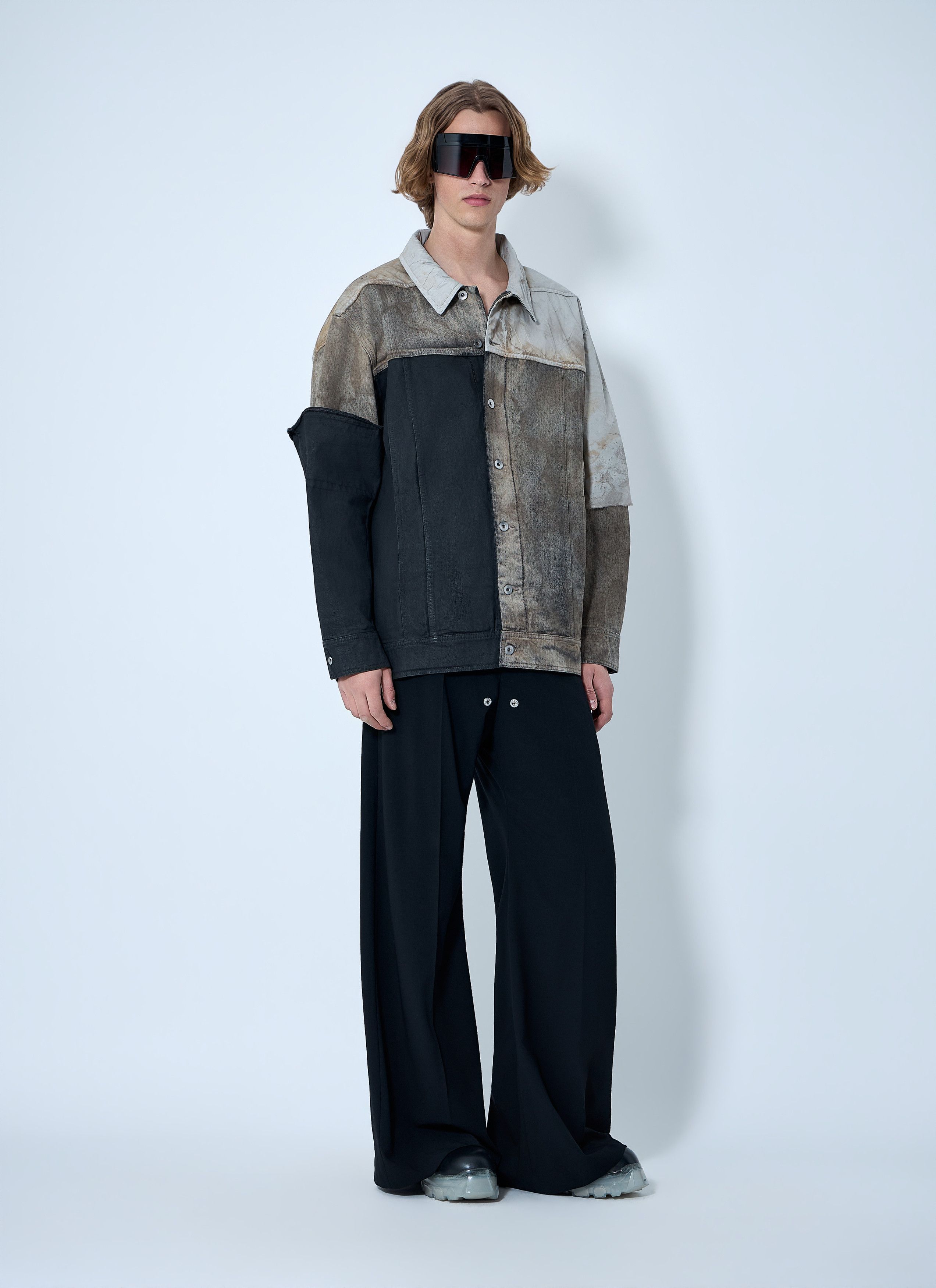 Rick Owens Drkshdw Denim Patchwork Jacket Size US M / EU 48-50 / 2 - 2 Thumbnail