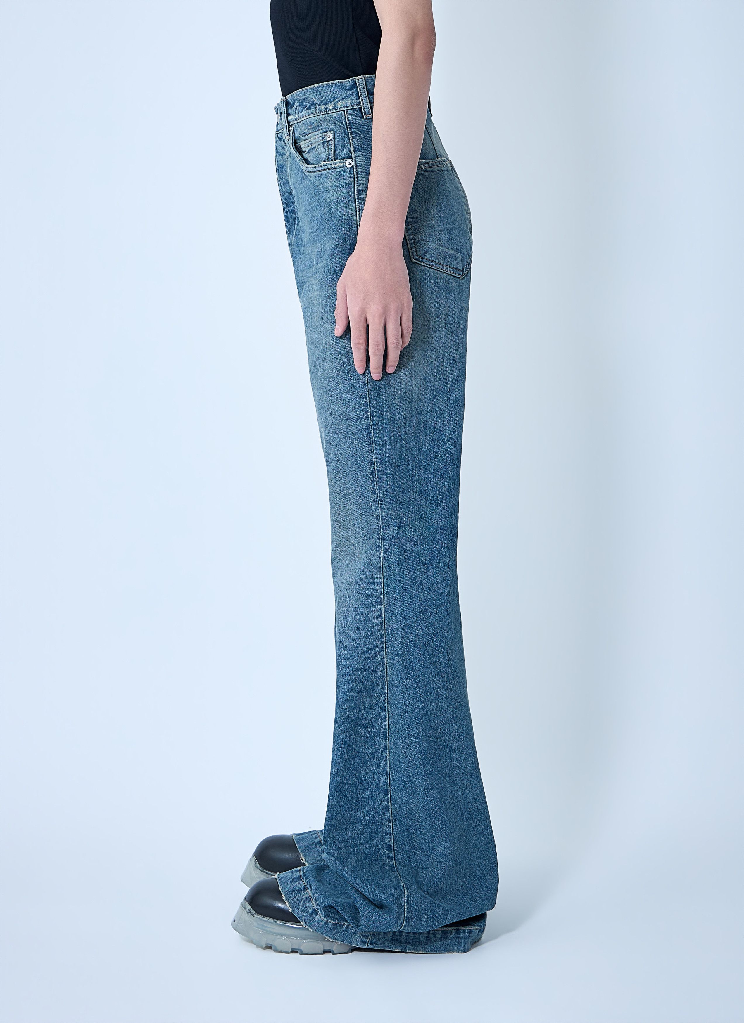 Rick Owens Drkshdw Denim Bolan Bootcut Pants Size US 28 / EU 44 - 3 Thumbnail