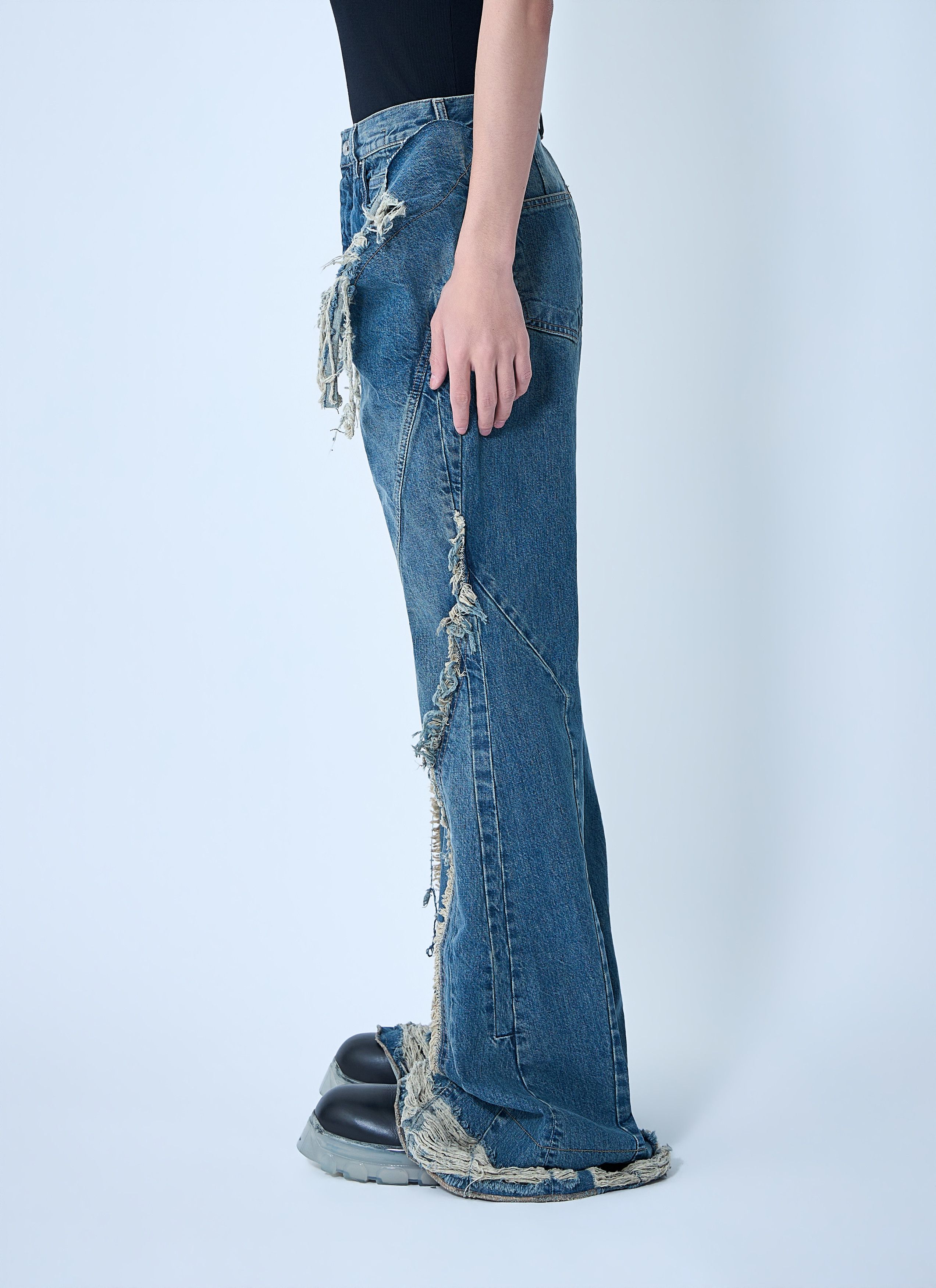 Rick Owens Drkshdw Slivered Bootcut Jeans Size US 30 / EU 46 - 3 Thumbnail