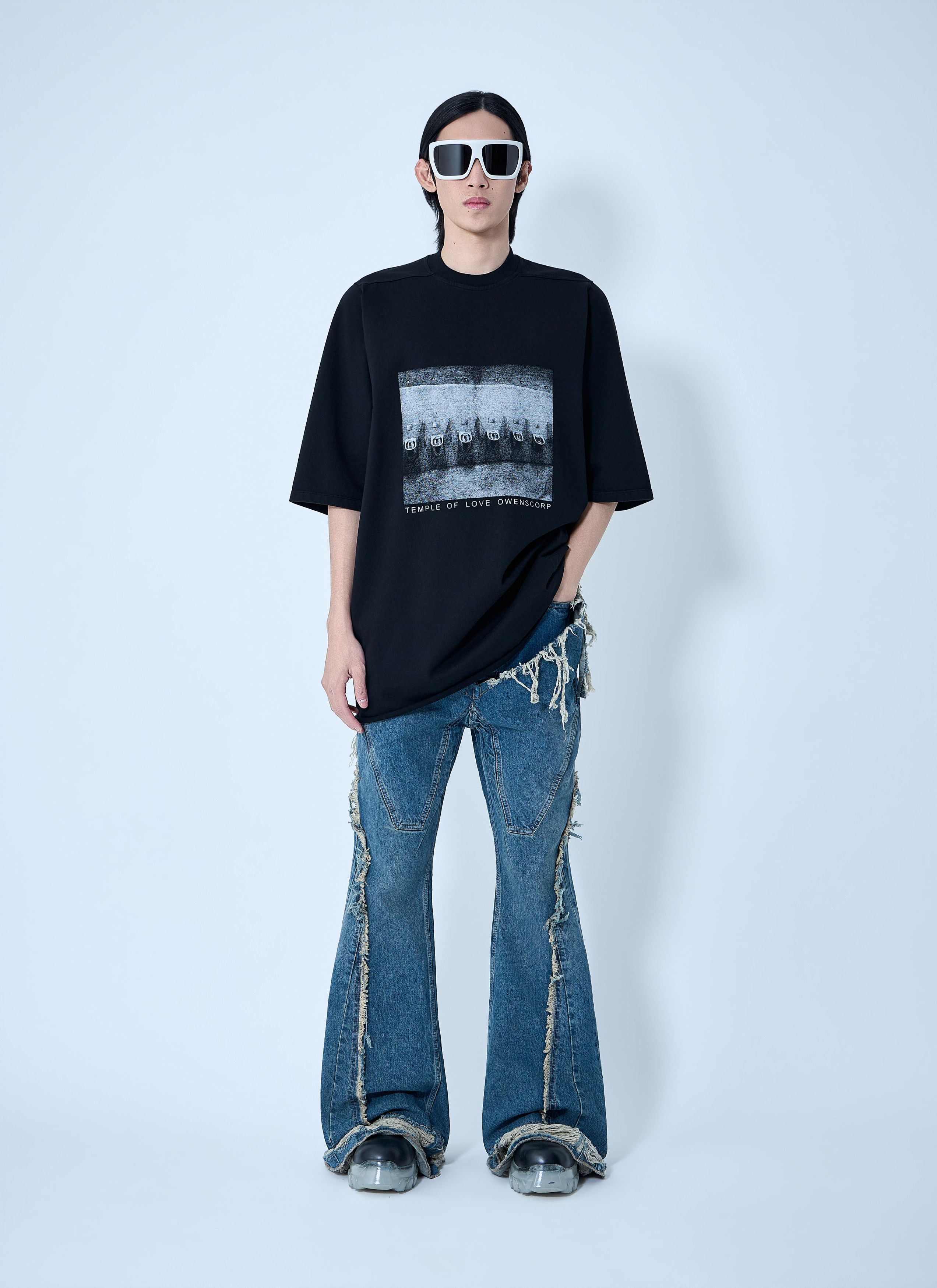 Rick Owens Drkshdw Slivered Bootcut Jeans Size US 34 / EU 50 - 2 Thumbnail