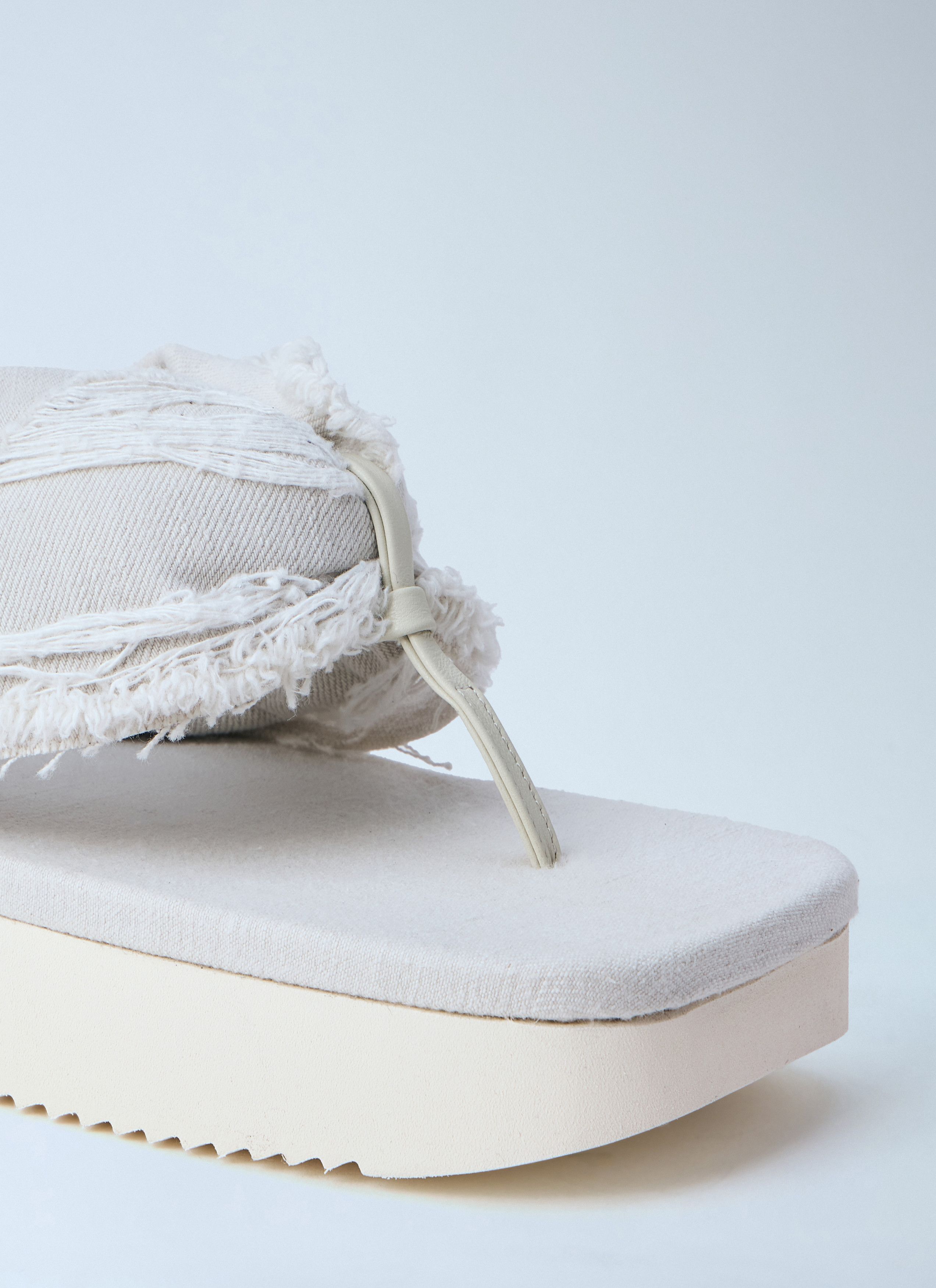 Rick Owens Drkshdw Frayed Edge Thong Sandals Size US 9 / EU 42 - 3 Thumbnail