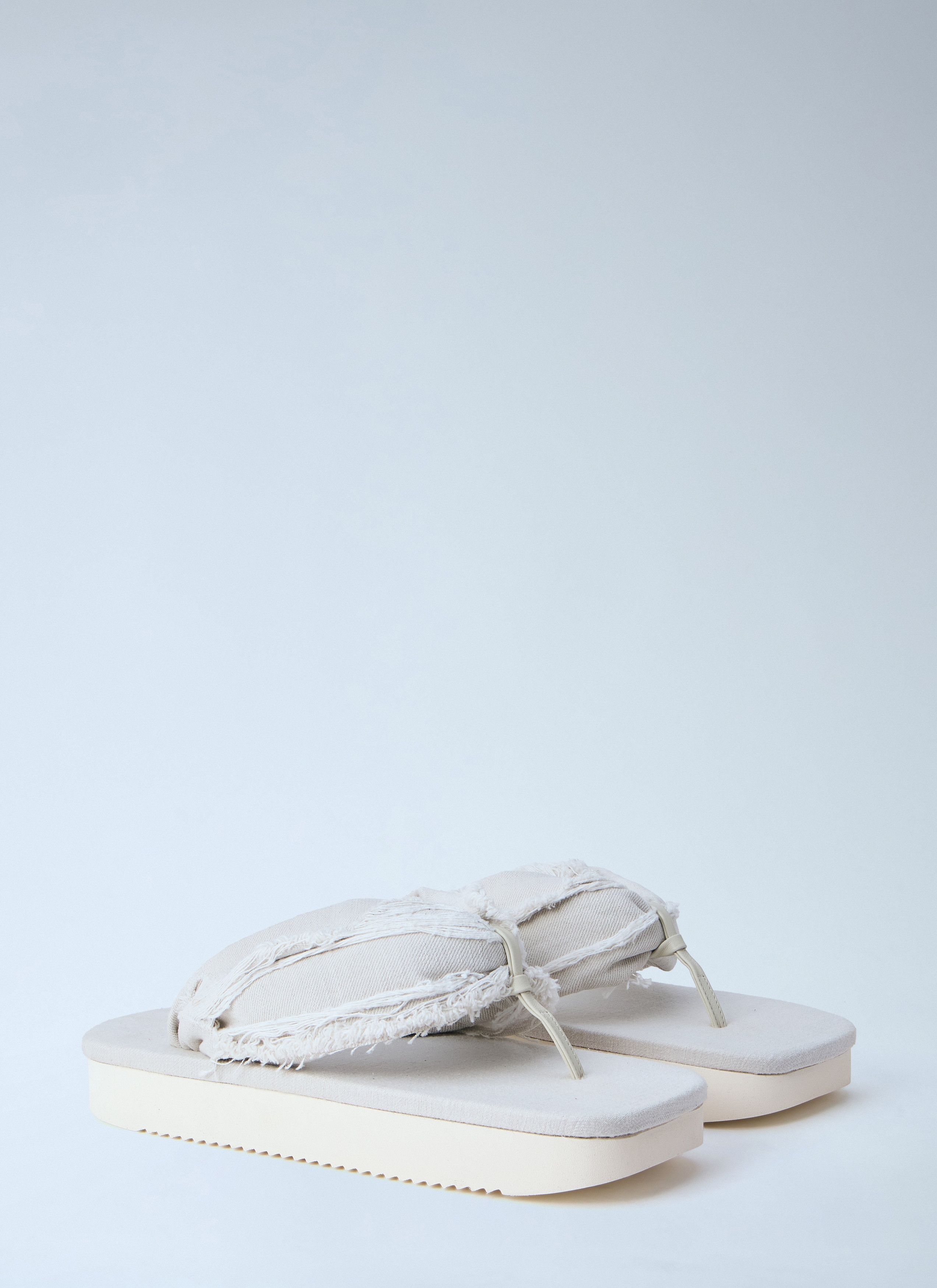 Rick Owens Drkshdw Frayed Edge Thong Sandals Size US 11 / EU 44 - 2 Thumbnail