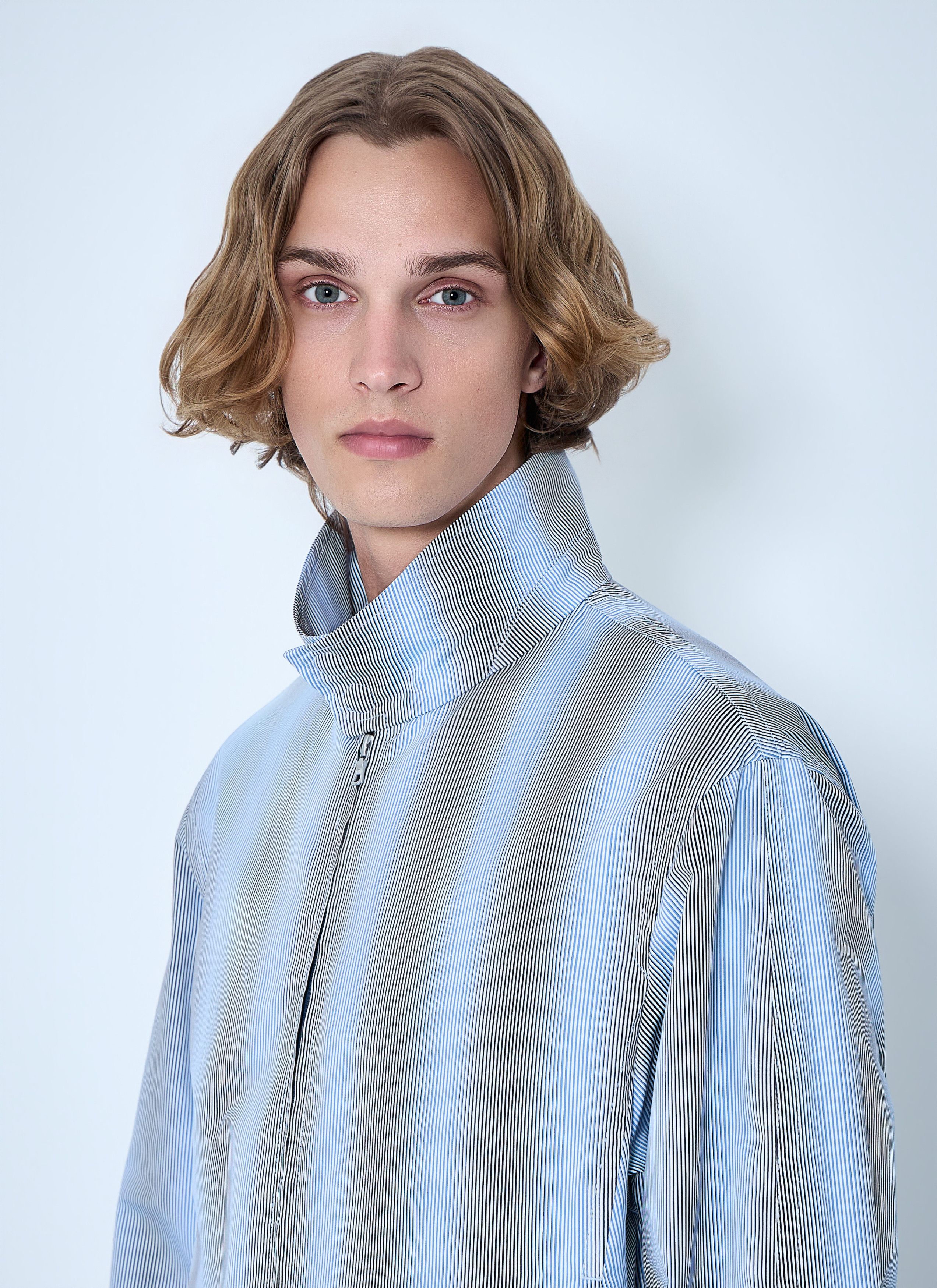 Dries Van Noten Striped Zip-Up Jacket Size US L / EU 52-54 / 3 - 5 Thumbnail