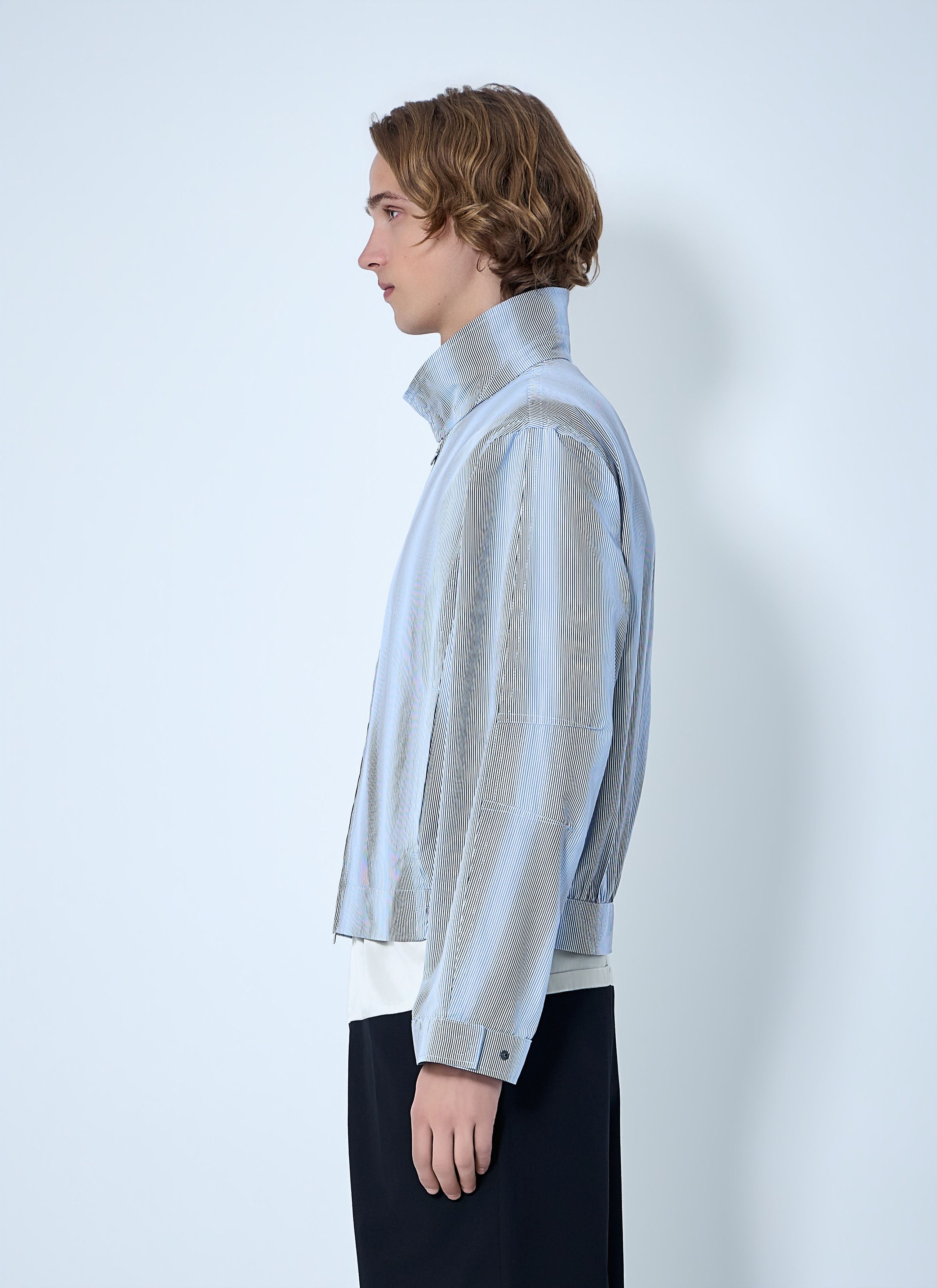 Dries Van Noten Striped Zip-Up Jacket Size US M / EU 48-50 / 2 - 3 Thumbnail