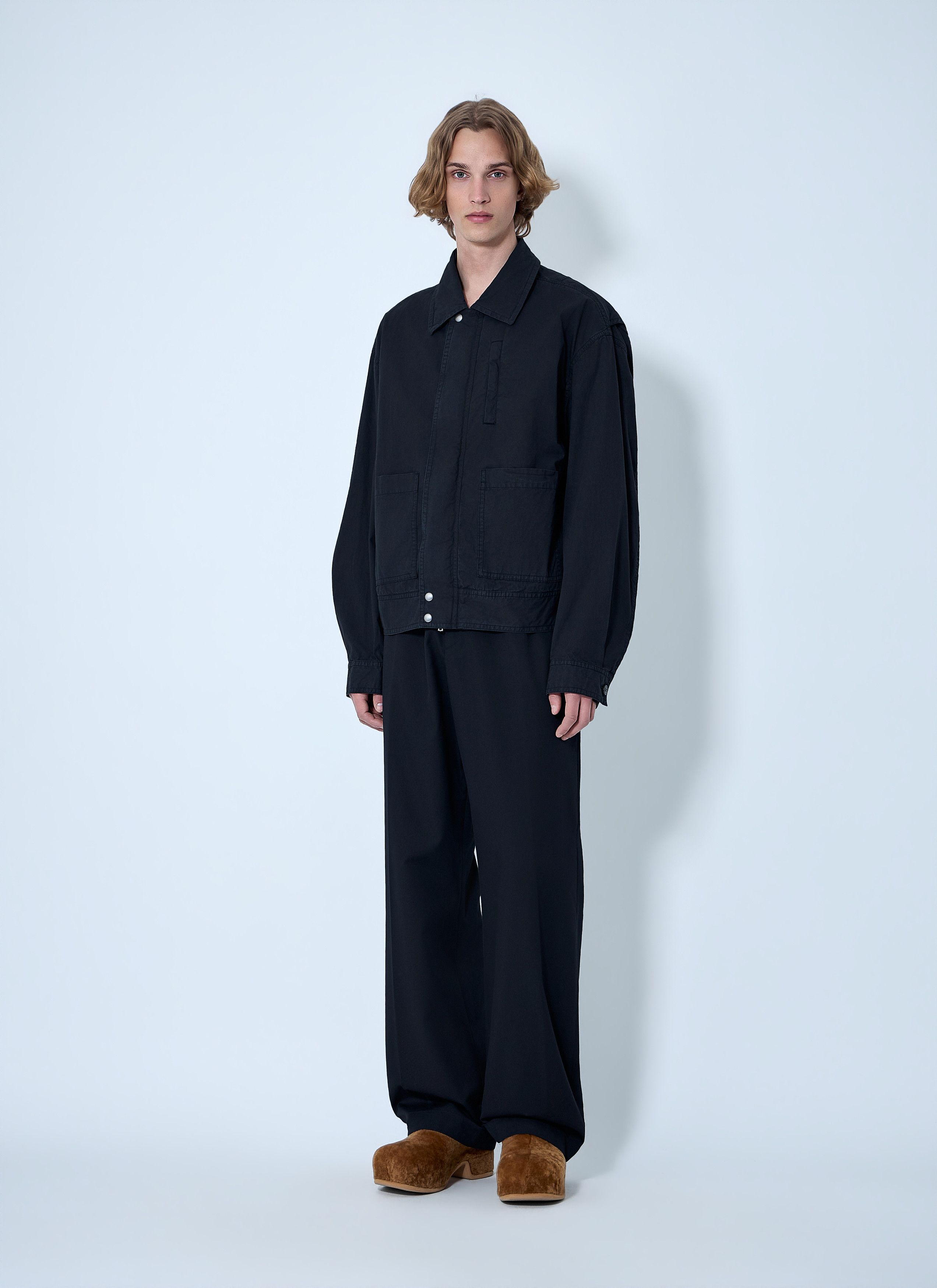 Dries Van Noten Cotton Jacket with Snap Fastening Size US M / EU 48-50 / 2 - 2 Thumbnail