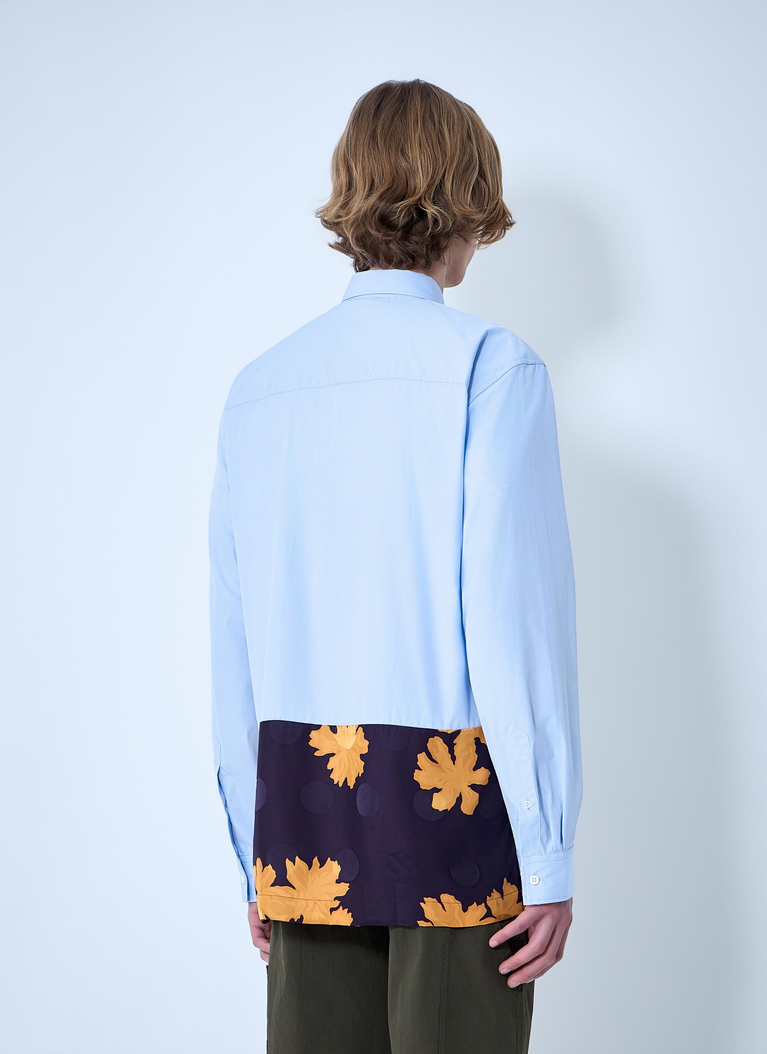 Dries Van Noten Contrast Cotton Shirt Size US S / EU 44-46 / 1 - 4 Thumbnail