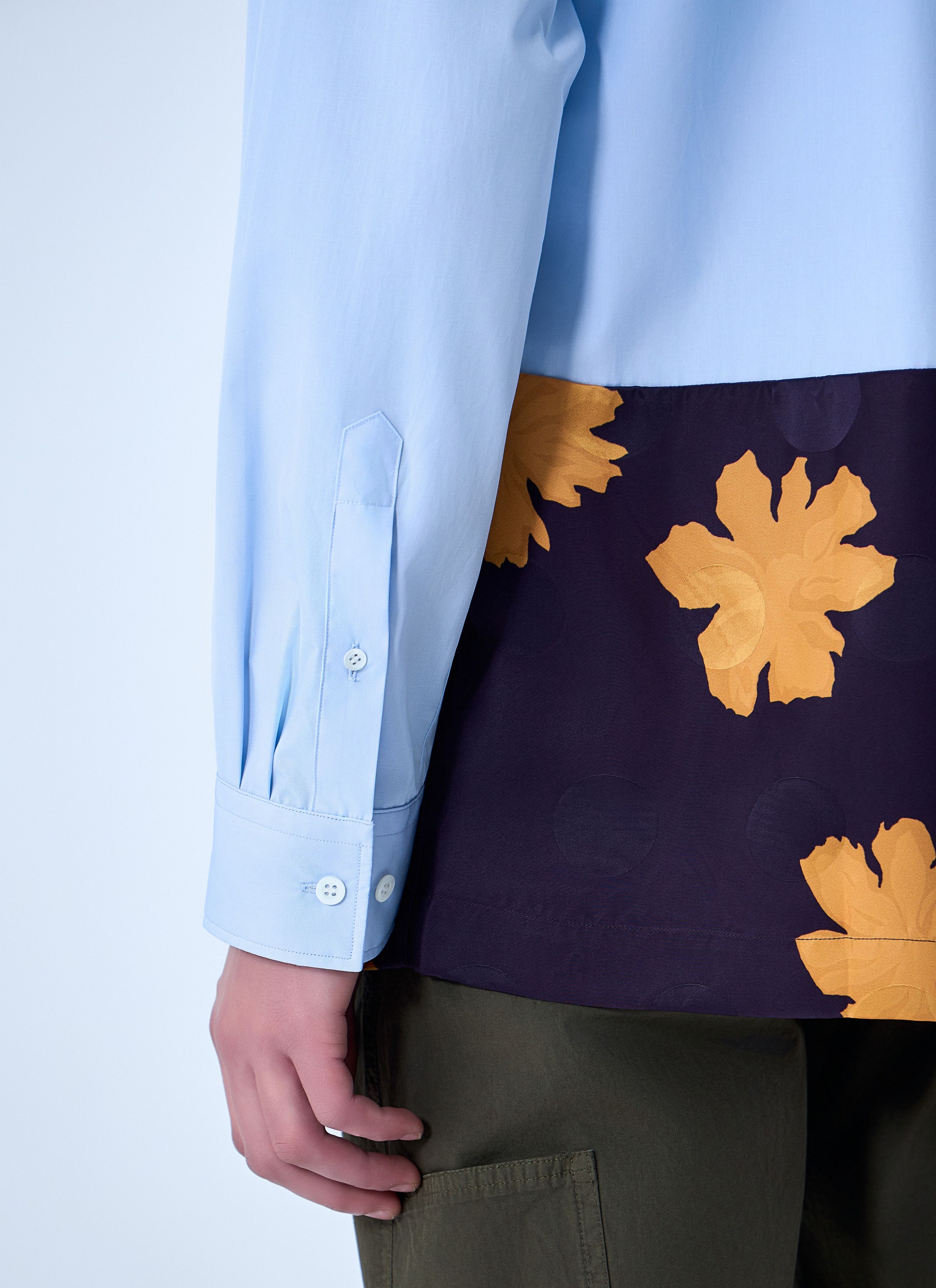 Dries Van Noten Contrast Cotton Shirt Size US S / EU 44-46 / 1 - 6 Thumbnail