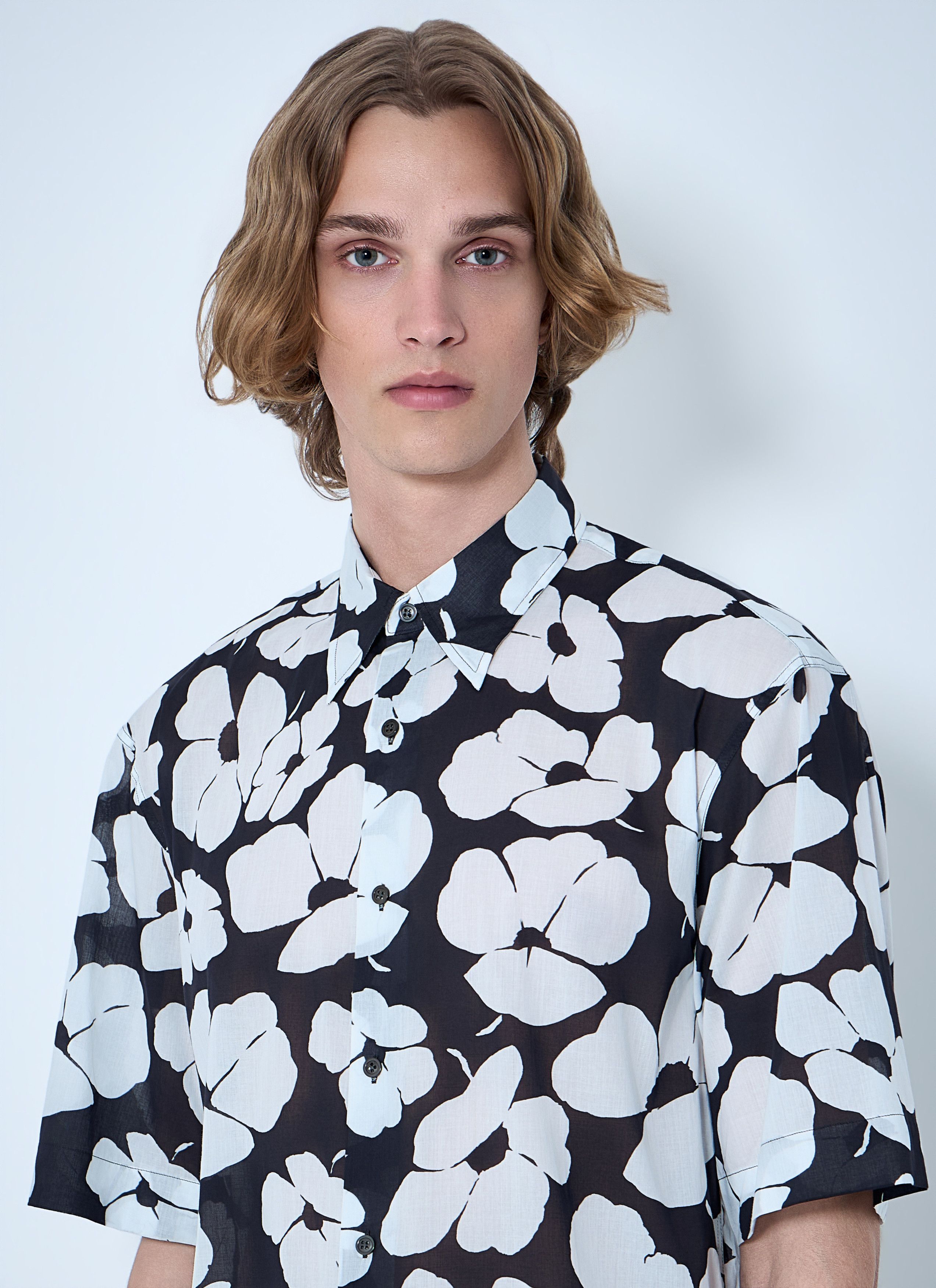 Dries Van Noten Floral Short-Sleeve Shirt Size US XL / EU 56 / 4 - 5 Thumbnail