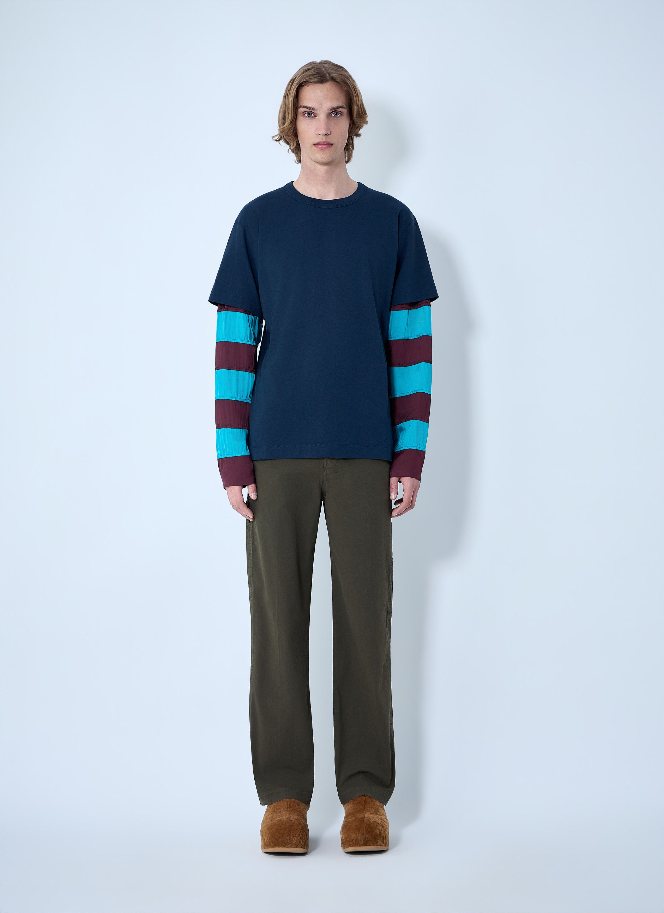 Dries Van Noten Contras Sleeves T-Shirt Size US L / EU 52-54 / 3 - 2 Thumbnail