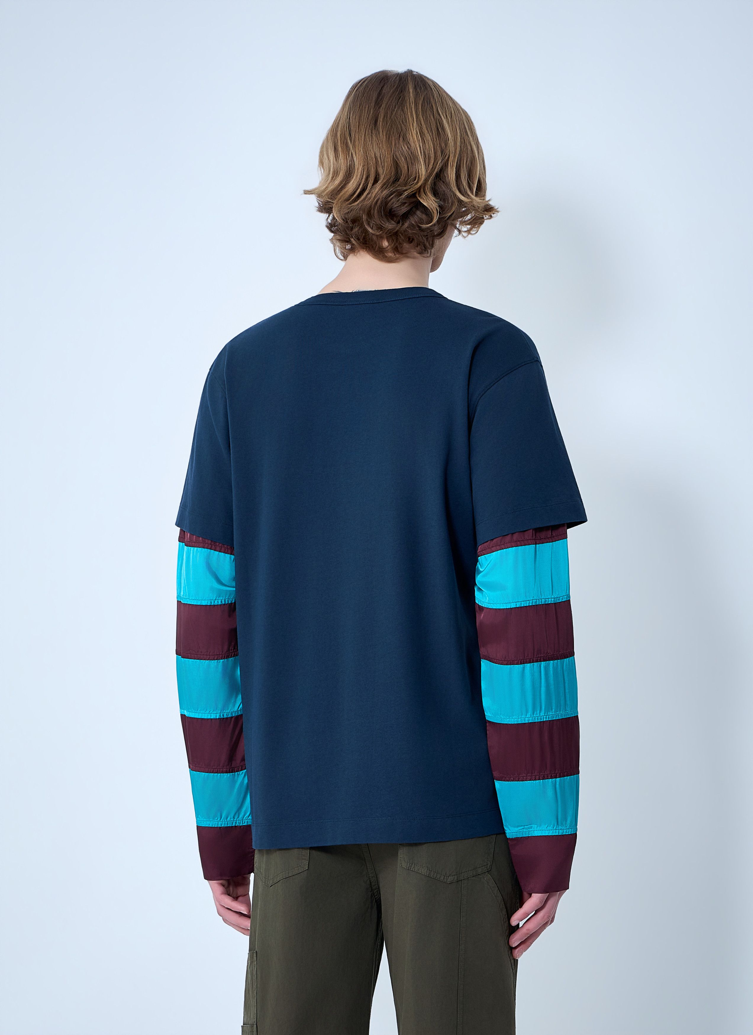 Dries Van Noten Contras Sleeves T-Shirt Size US L / EU 52-54 / 3 - 4 Thumbnail