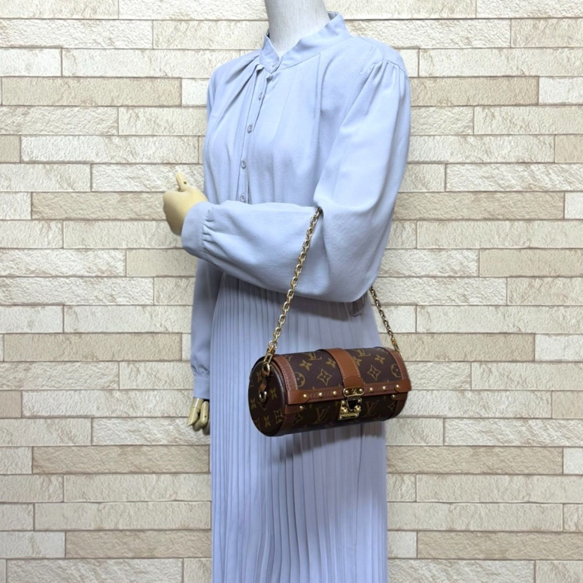 Louis Vuitton Louis Vuitton Papillon Trunk Monogram Shoulder Bag, Canvas M57835, Brown, Women's, LOUIS VUITTON, 2-way Size ONE SIZE - 2 Thumbnail