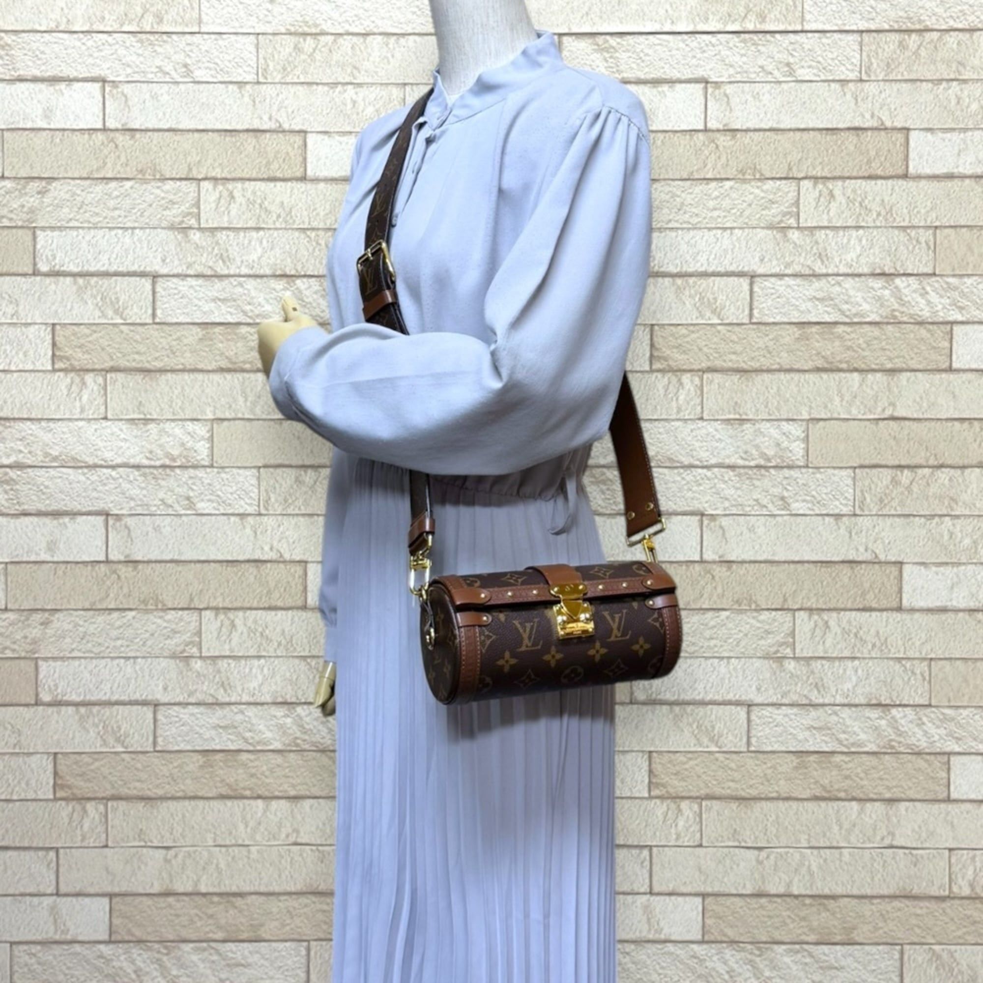 Louis Vuitton Louis Vuitton Papillon Trunk Monogram Shoulder Bag, Canvas M57835, Brown, Women's, LOUIS VUITTON, 2-way Size ONE SIZE - 3 Thumbnail