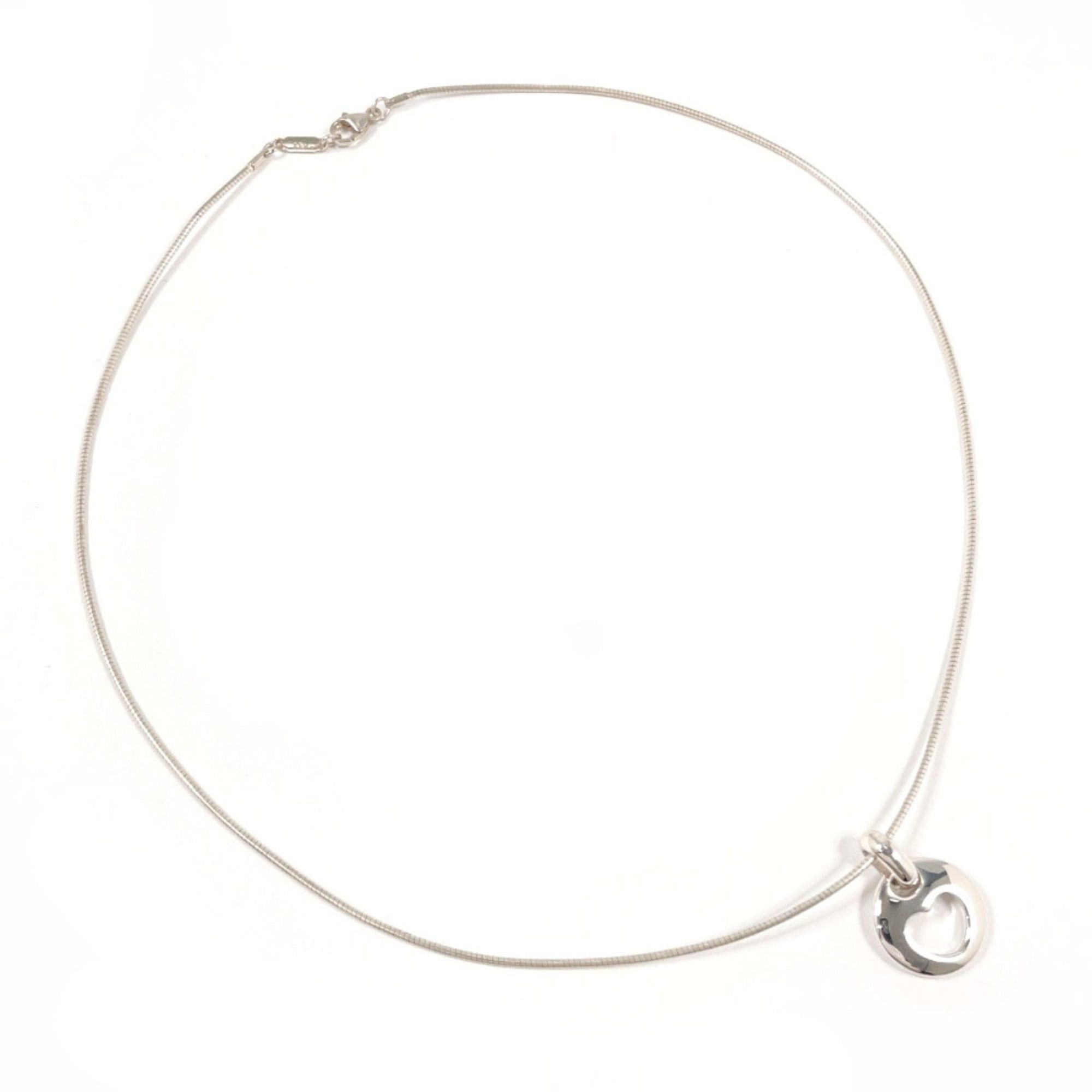 Tiffany & Co. TIFFANY&Co. Tiffany Pierced Heart Necklace, Sterling Silver 925, Silver, Women's Size ONE SIZE - 3 Thumbnail
