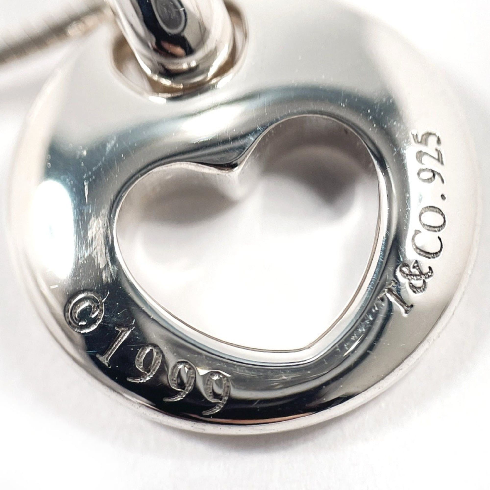 Tiffany & Co. TIFFANY&Co. Tiffany Pierced Heart Necklace, Sterling Silver 925, Silver, Women's Size ONE SIZE - 4 Thumbnail