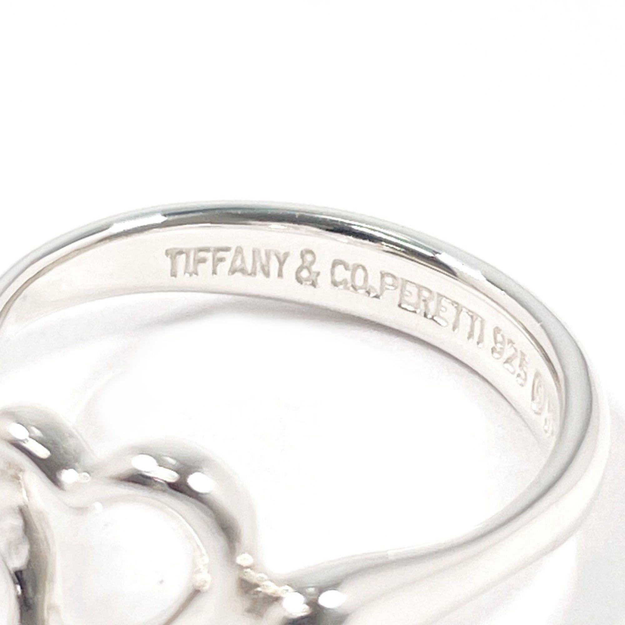 Tiffany & Co. TIFFANY&Co. Tiffany Open Heart Elsa Peretti Ring, Sterling Silver 925, Size 9, Silver, Women's Size ONE SIZE - 3 Thumbnail