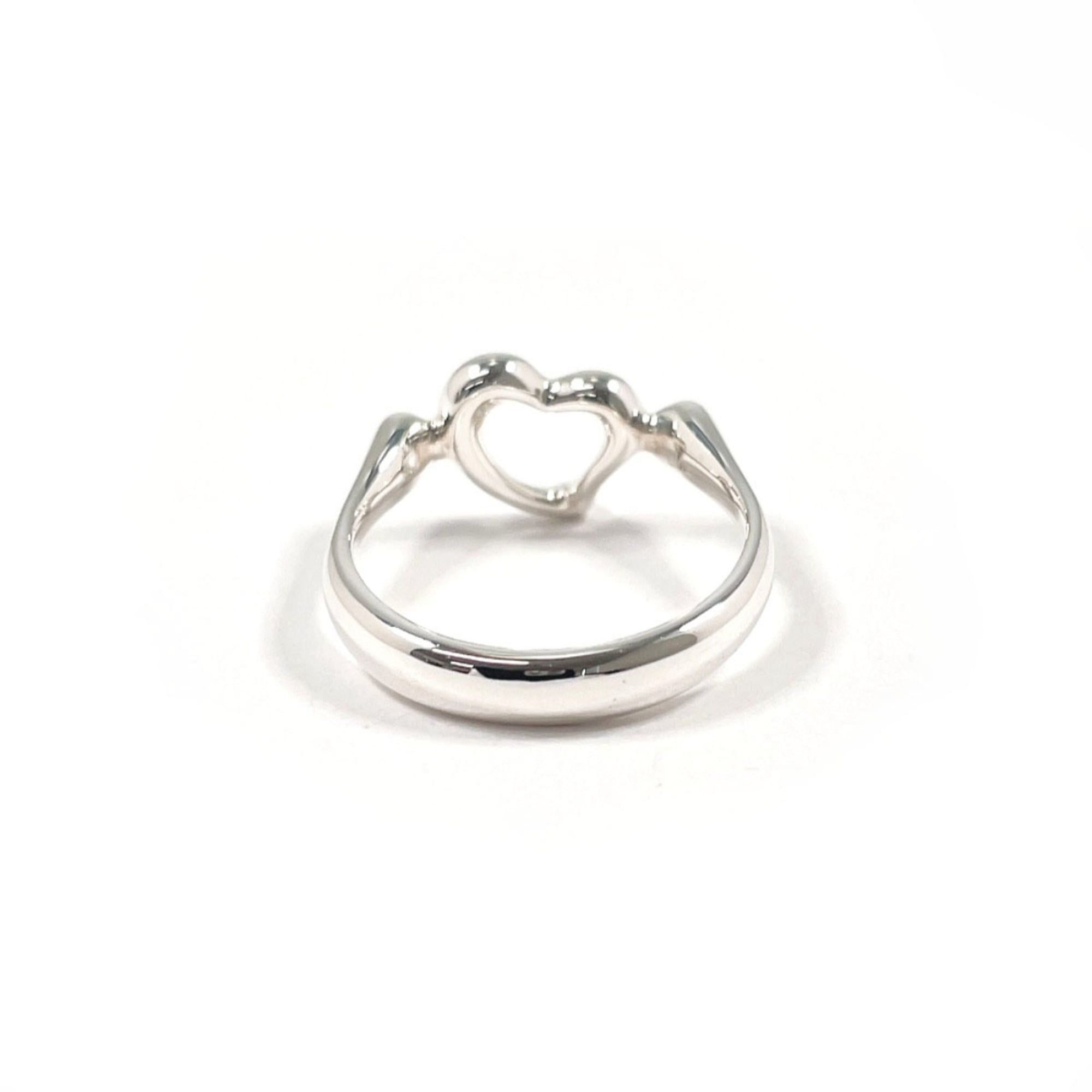 Tiffany & Co. TIFFANY&Co. Tiffany Open Heart Elsa Peretti Ring, Sterling Silver 925, Size 9, Silver, Women's Size ONE SIZE - 2 Thumbnail