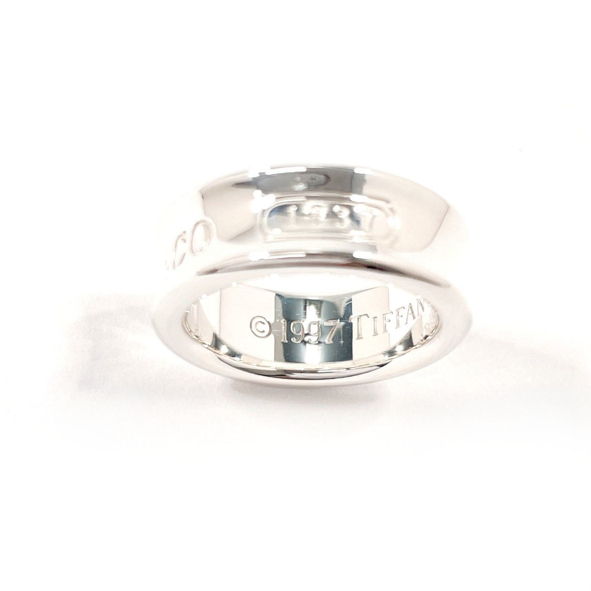 Tiffany & Co. TIFFANY&Co. Tiffany 1837 Medium Ring, Sterling Silver 925, Size 7.5cm, Women's Size ONE SIZE - 3 Thumbnail