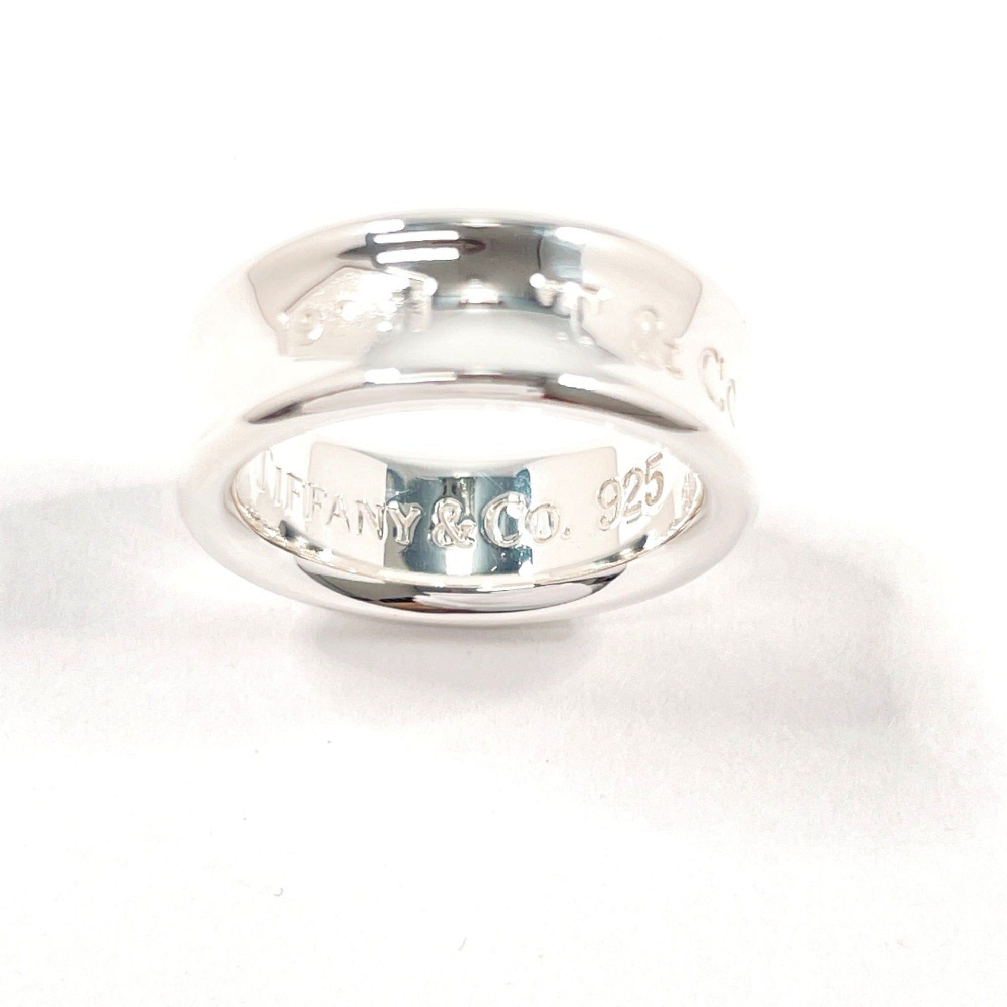 Tiffany & Co. TIFFANY&Co. Tiffany 1837 Medium Ring, Sterling Silver 925, Size 8, Silver, Women's Size ONE SIZE - 4 Thumbnail
