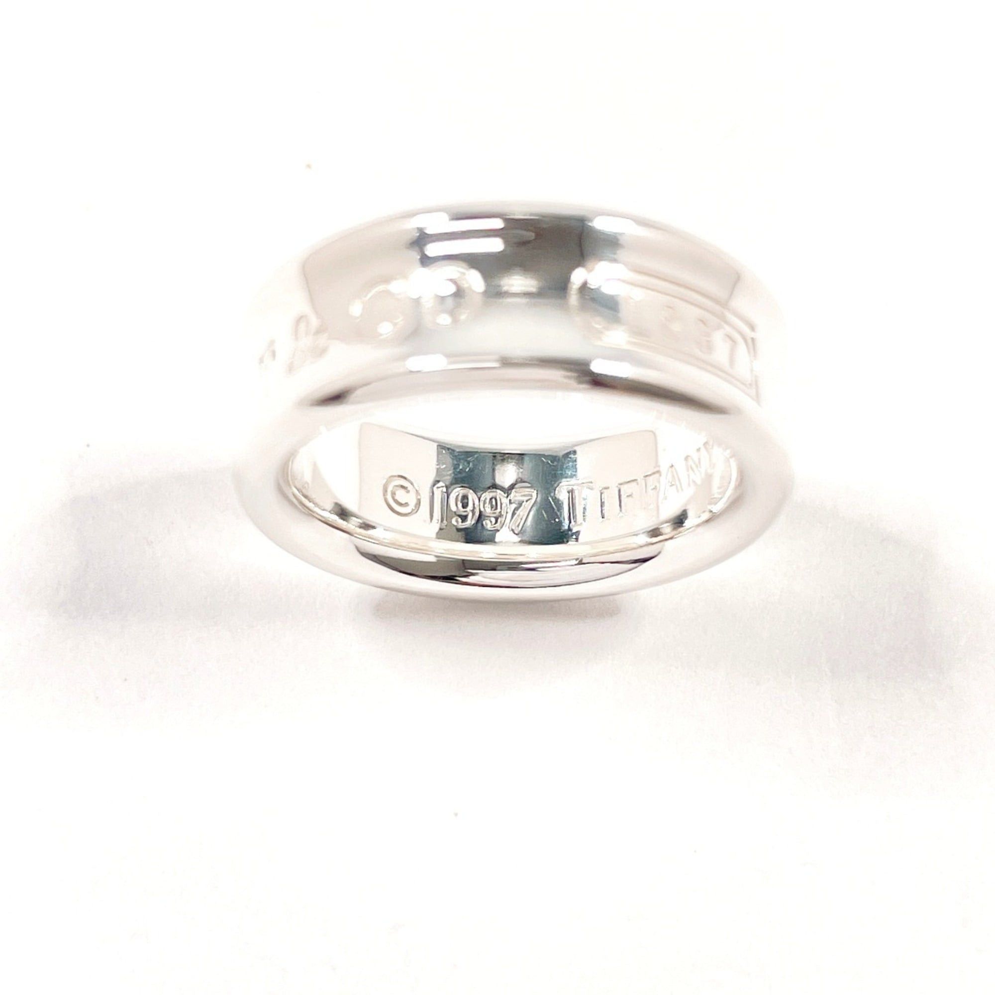 Tiffany & Co. TIFFANY&Co. Tiffany 1837 Medium Ring, Sterling Silver 925, Size 8, Silver, Women's Size ONE SIZE - 3 Thumbnail