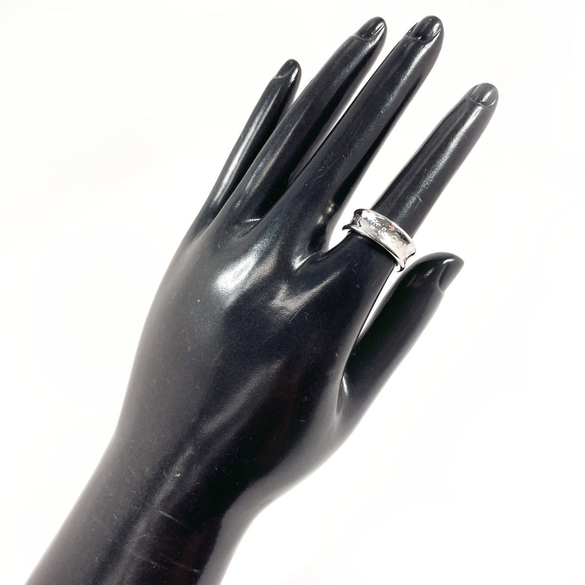 Tiffany & Co. TIFFANY&Co. Tiffany 1837 Medium Ring, Sterling Silver 925, Size 8, Silver, Women's Size ONE SIZE - 7 Thumbnail