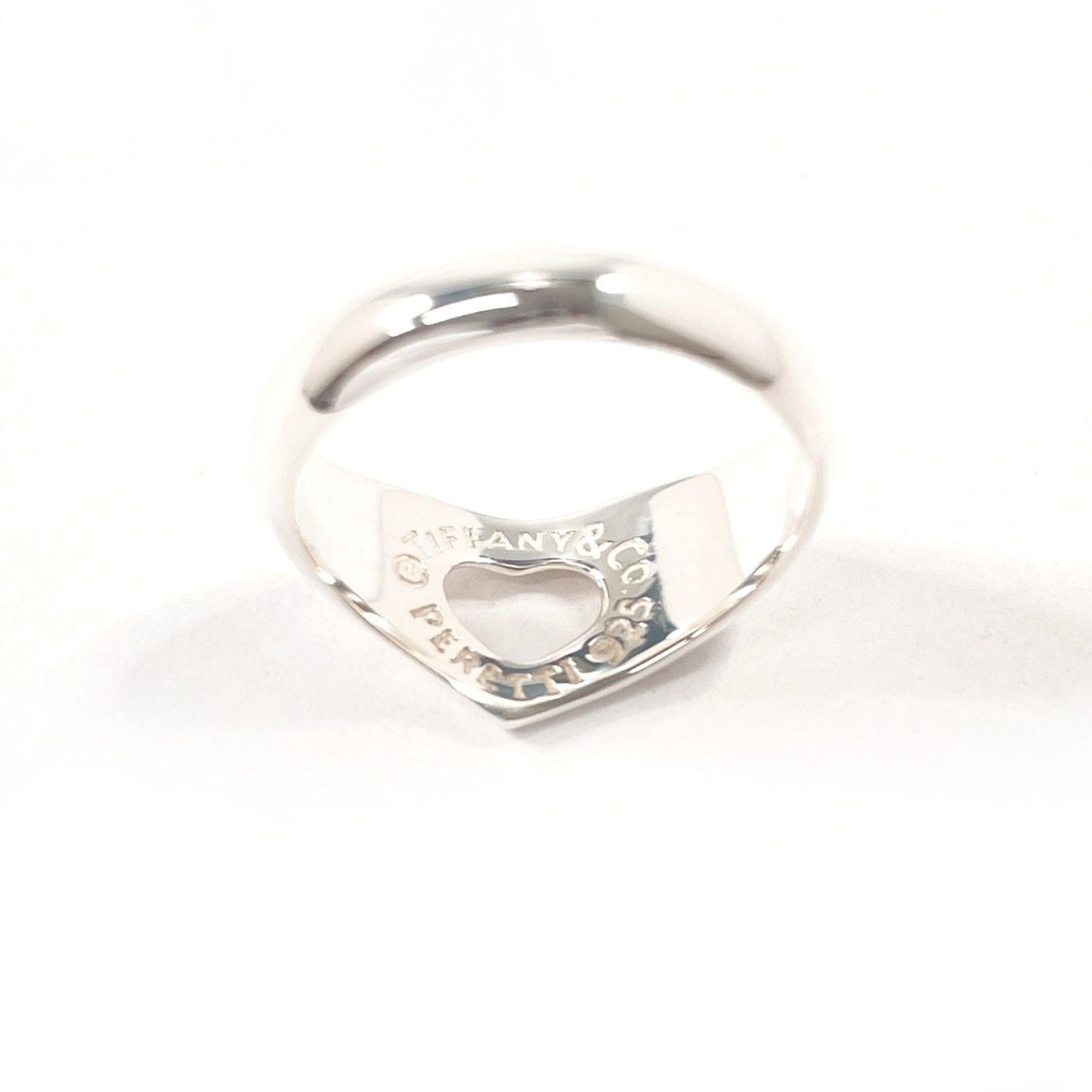 Tiffany & Co. TIFFANY&Co. Tiffany Open Heart Elsa Peretti Ring, Sterling Silver 925, 10.5cm, Women's Size ONE SIZE - 3 Thumbnail