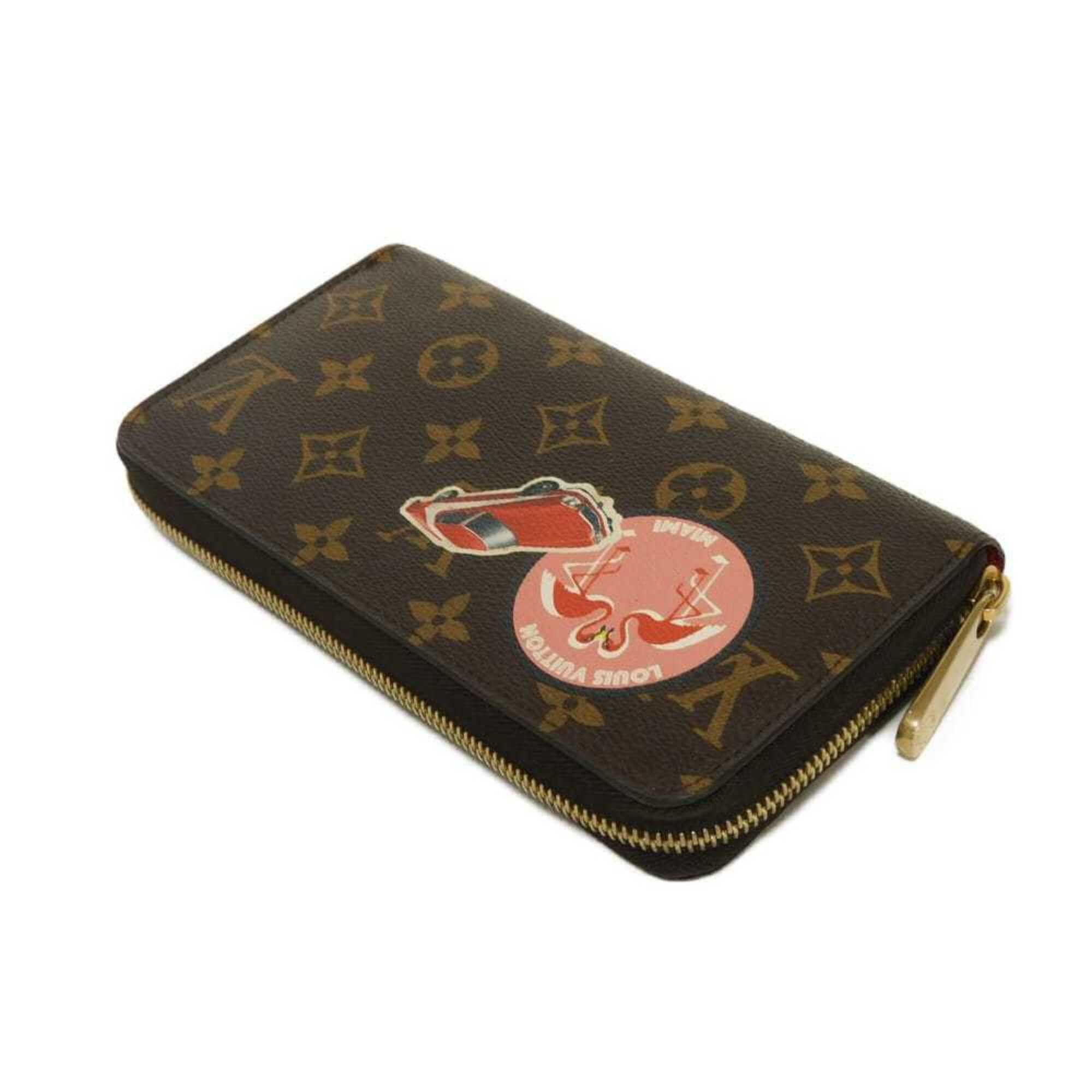 Louis Vuitton Louis Vuitton Zippy Wallet Long Sticker Round Zipper Monogram My LV World Tour Cerise M62149 Men's Women's Size ONE SIZE - 4 Thumbnail
