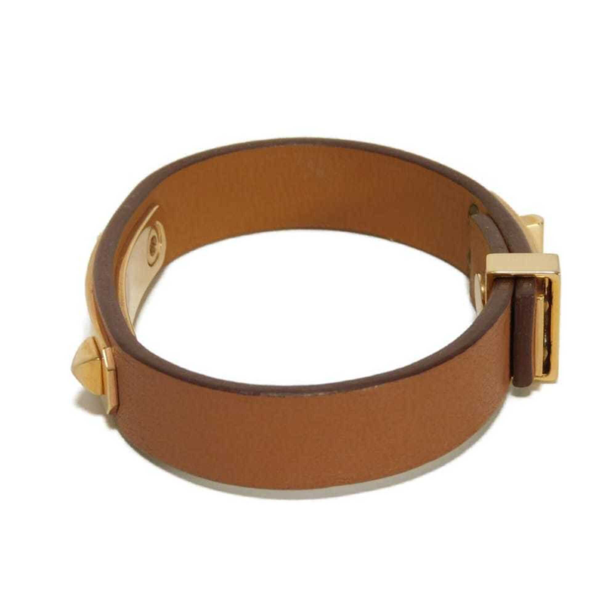 Hermes Hermes Bracelet As de Coeur T2 Ace Brown S Heart Studs Veau Swift Gold Z Stamp Women's Size ONE SIZE - 3 Thumbnail