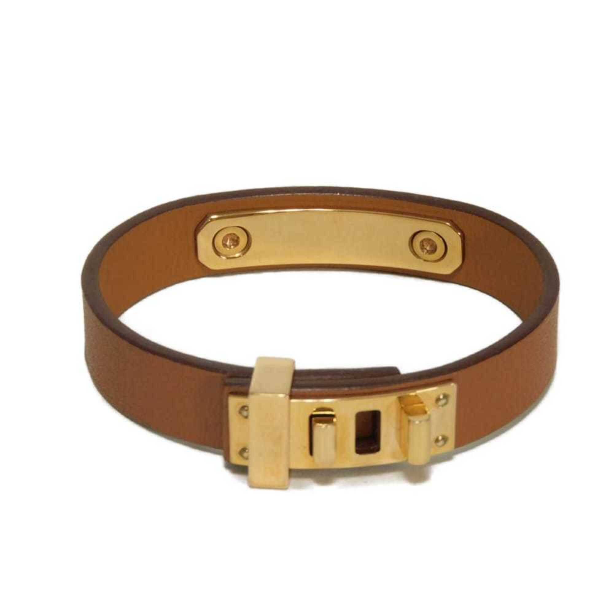 Hermes Hermes Bracelet As de Coeur T2 Ace Brown S Heart Studs Veau Swift Gold Z Stamp Women's Size ONE SIZE - 4 Thumbnail